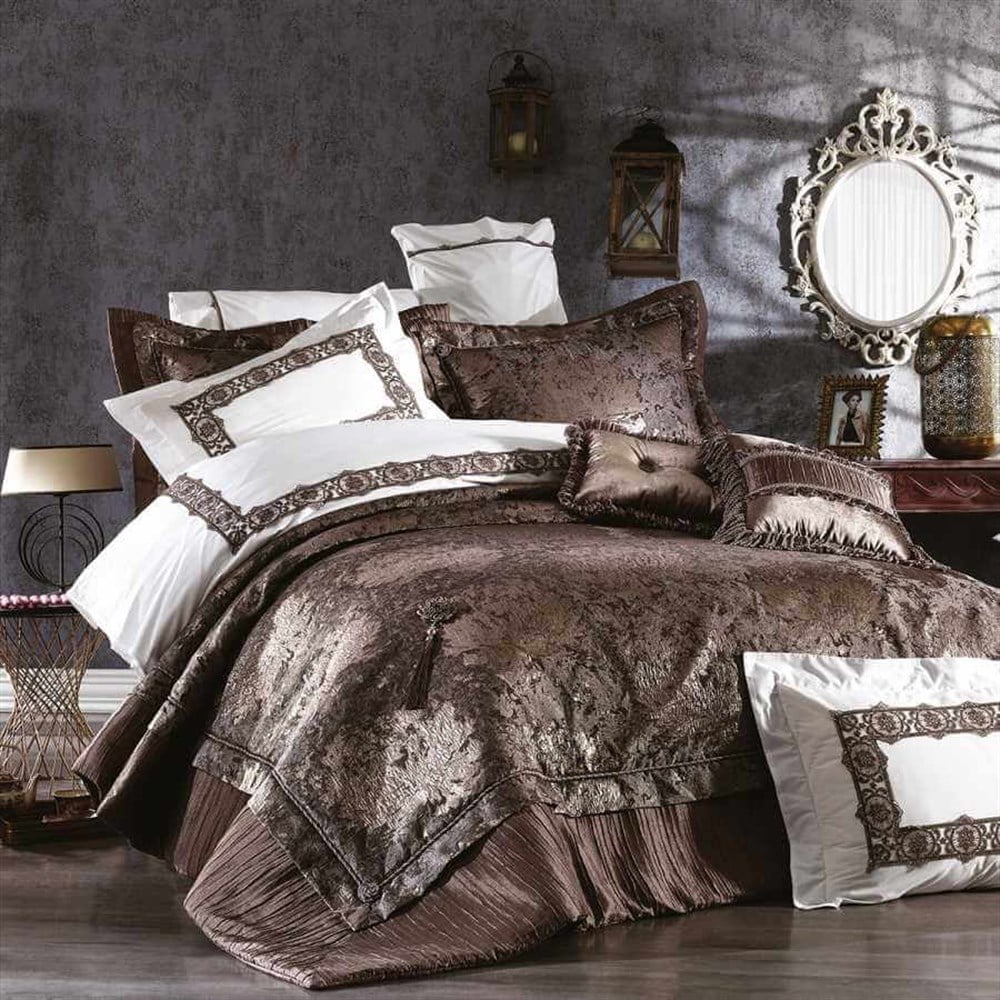 Zebra Casa Bagliore Çift Kişilk Yatak Örtüsü