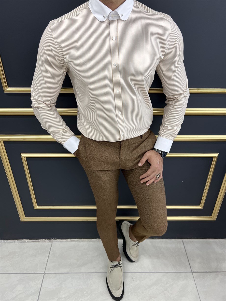 Baby Collar Slim Fit Shirt ürünü TOP CLOTHING kategorisinde sizleri bekliyor.