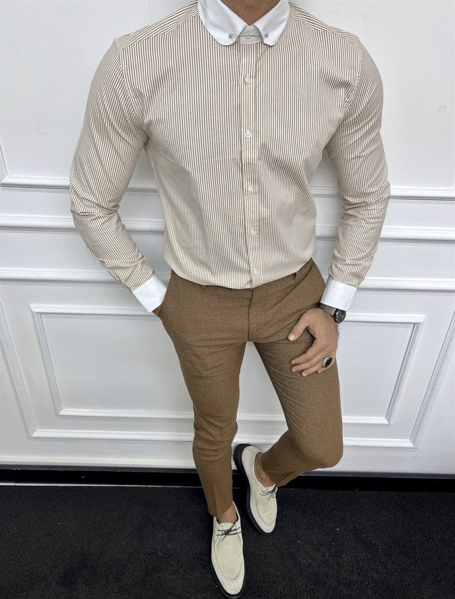 Baby Collar Slim Fit Shirt ürünü TOP CLOTHING kategorisinde sizleri bekliyor.