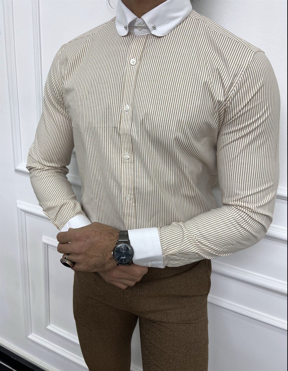 Baby Collar Slim Fit Shirt ürünü TOP CLOTHING kategorisinde sizleri bekliyor.