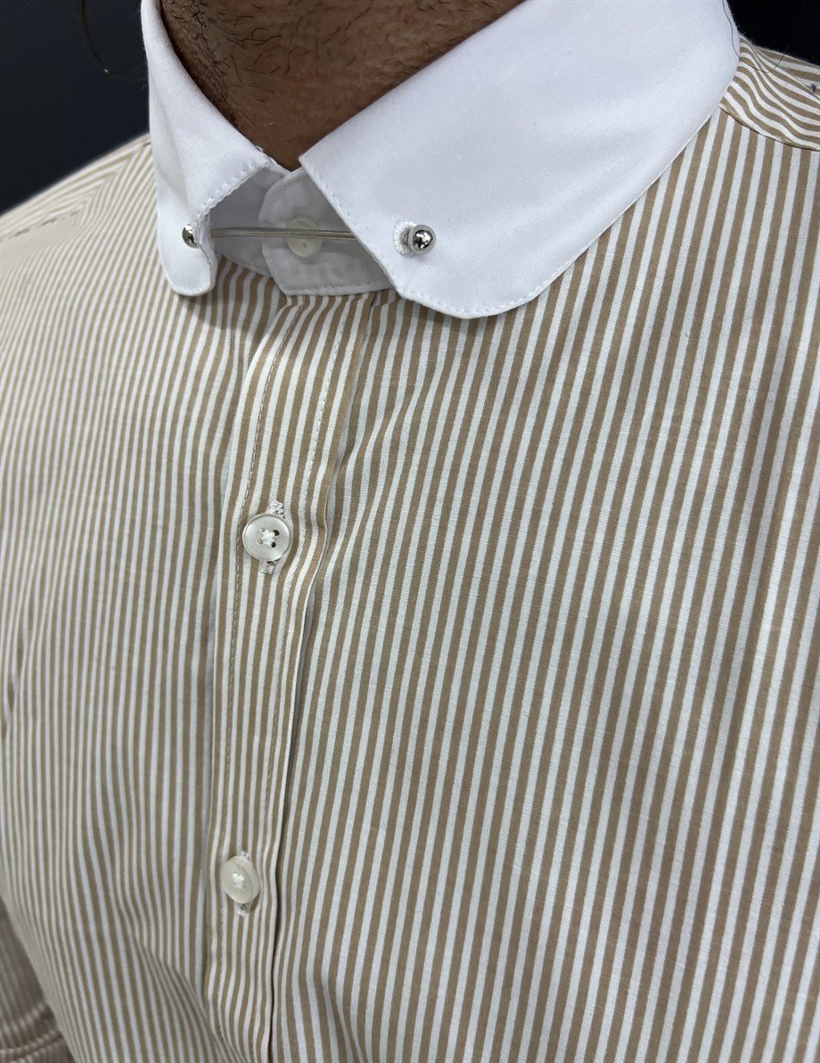 Baby Collar Slim Fit Shirt ürünü TOP CLOTHING kategorisinde sizleri bekliyor.