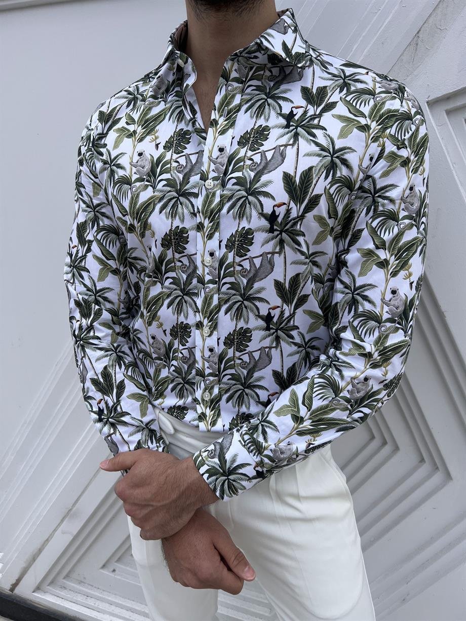 Desenli Slim Fit Gömlek ürünü ÜST GİYİM kategorisinde sizleri bekliyor.