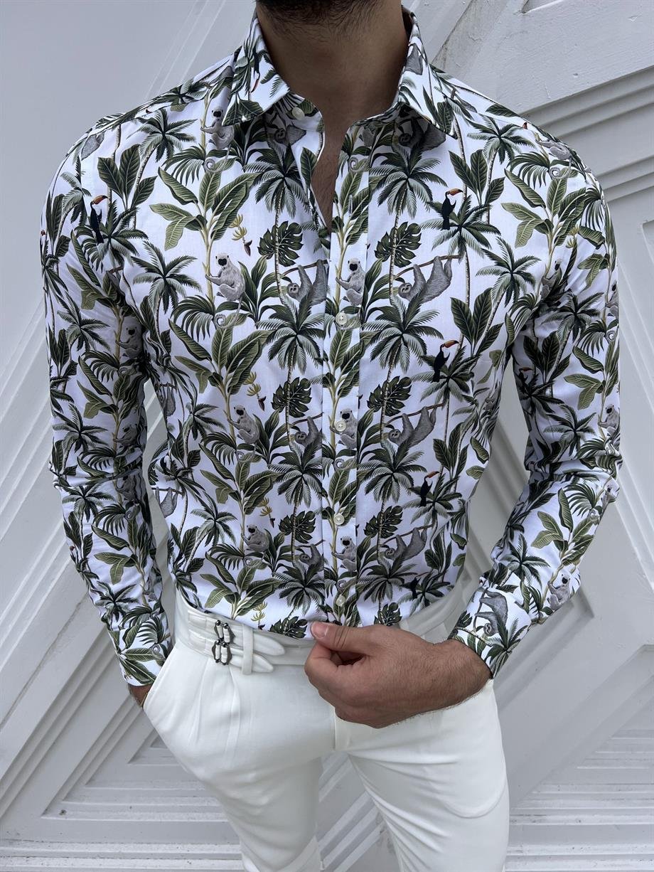 Desenli Slim Fit Gömlek ürünü ÜST GİYİM kategorisinde sizleri bekliyor.