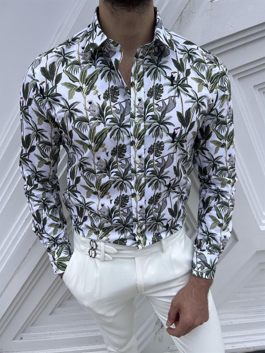 Desenli Slim Fit Gömlek ürünü ÜST GİYİM kategorisinde sizleri bekliyor.