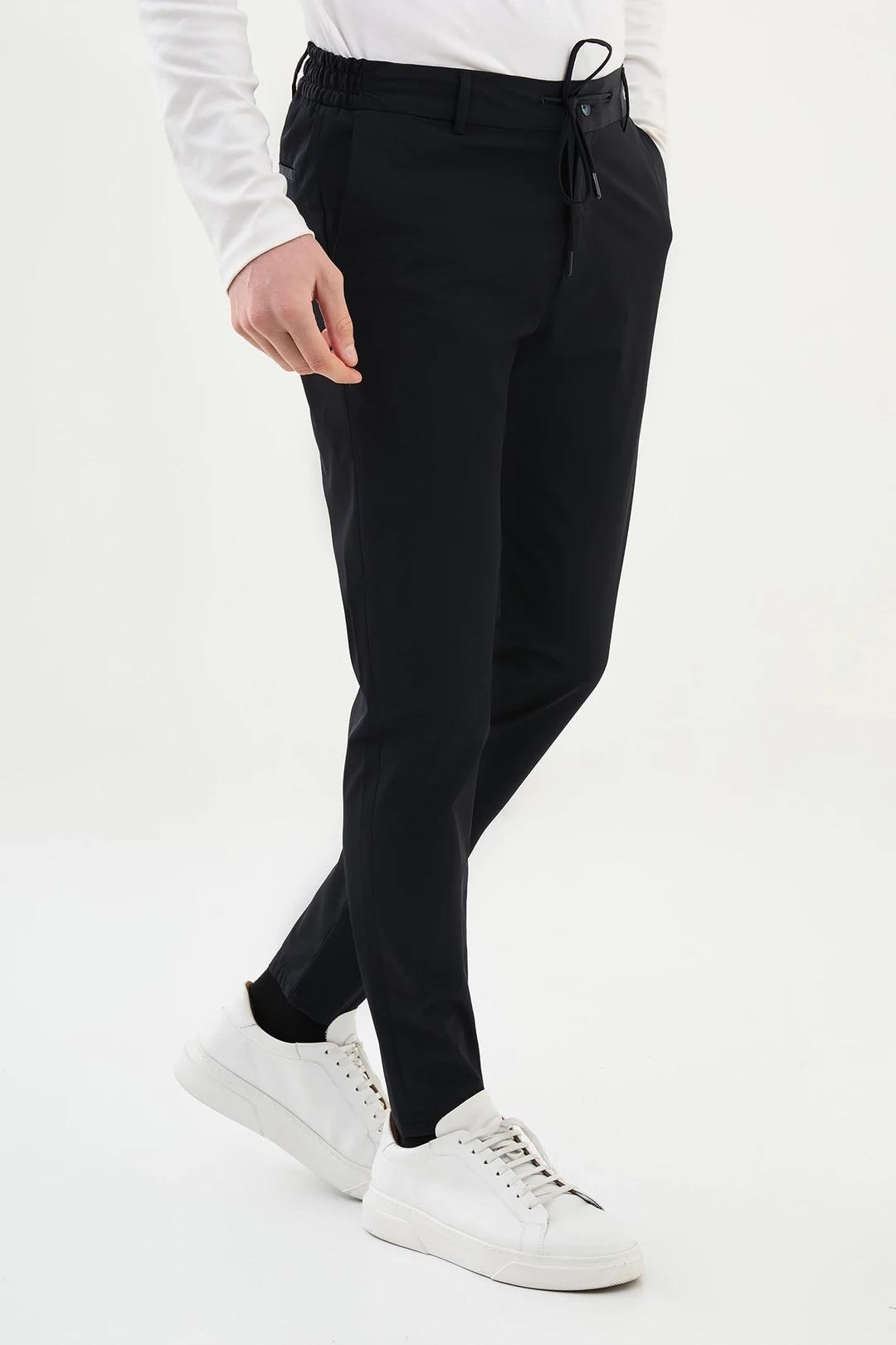 Düz Super Slim Fit Beli Lastikli İpli Erkek Pantolon ürünü ALT GİYİM kategorisinde sizleri bekliyor.