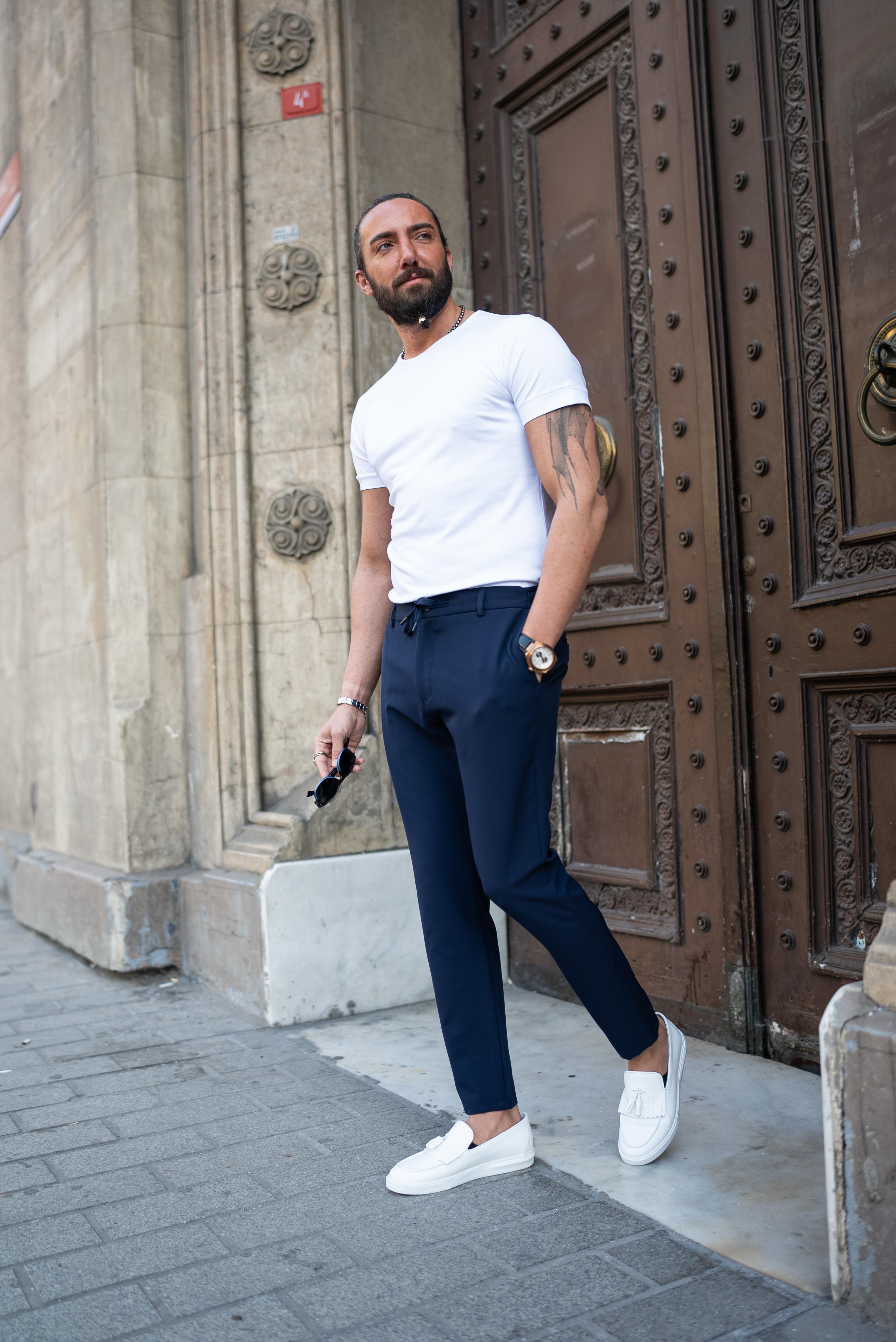 Düz Süper Slim Fit İpli Erkek Pantolon Lacivert ürünü ALT GİYİM kategorisinde sizleri bekliyor.