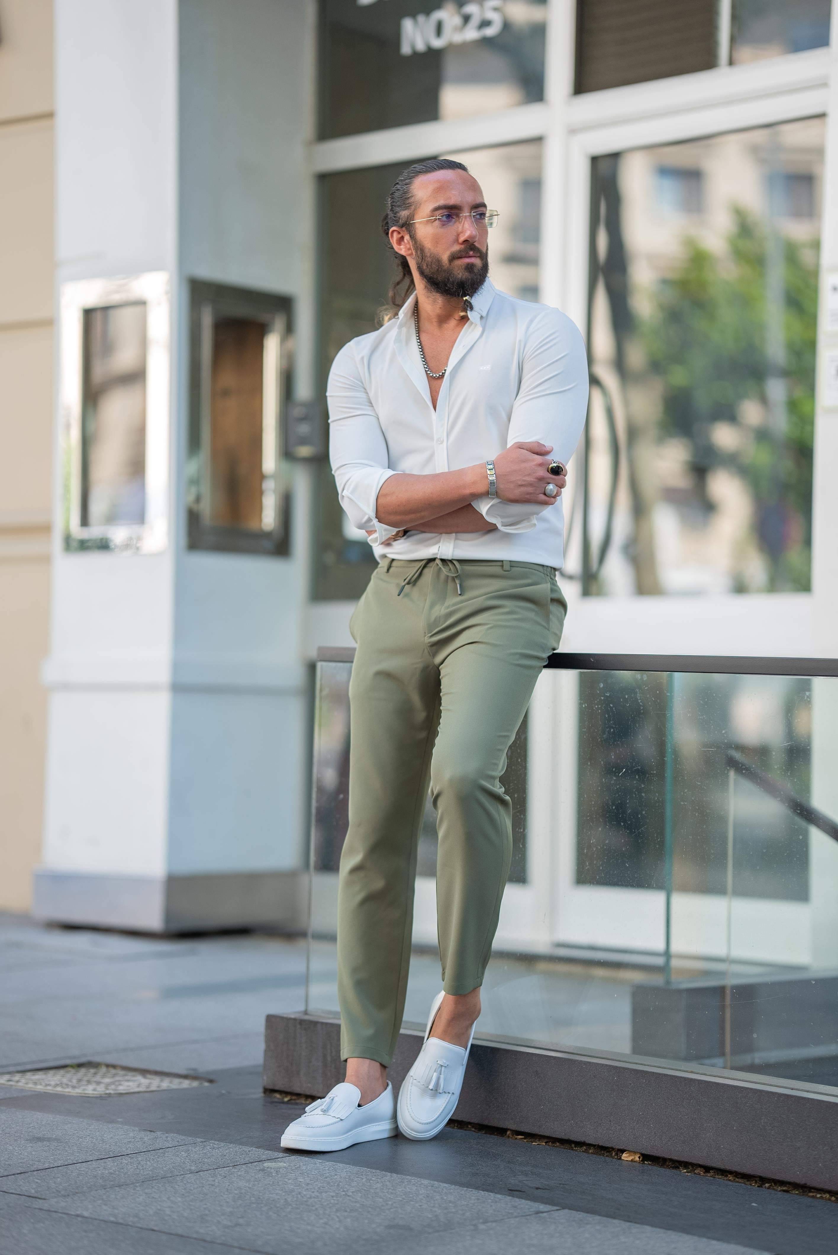 Düz Süper Slim Fit İpli Erkek Pantolon Haki ürünü ALT GİYİM kategorisinde sizleri bekliyor.