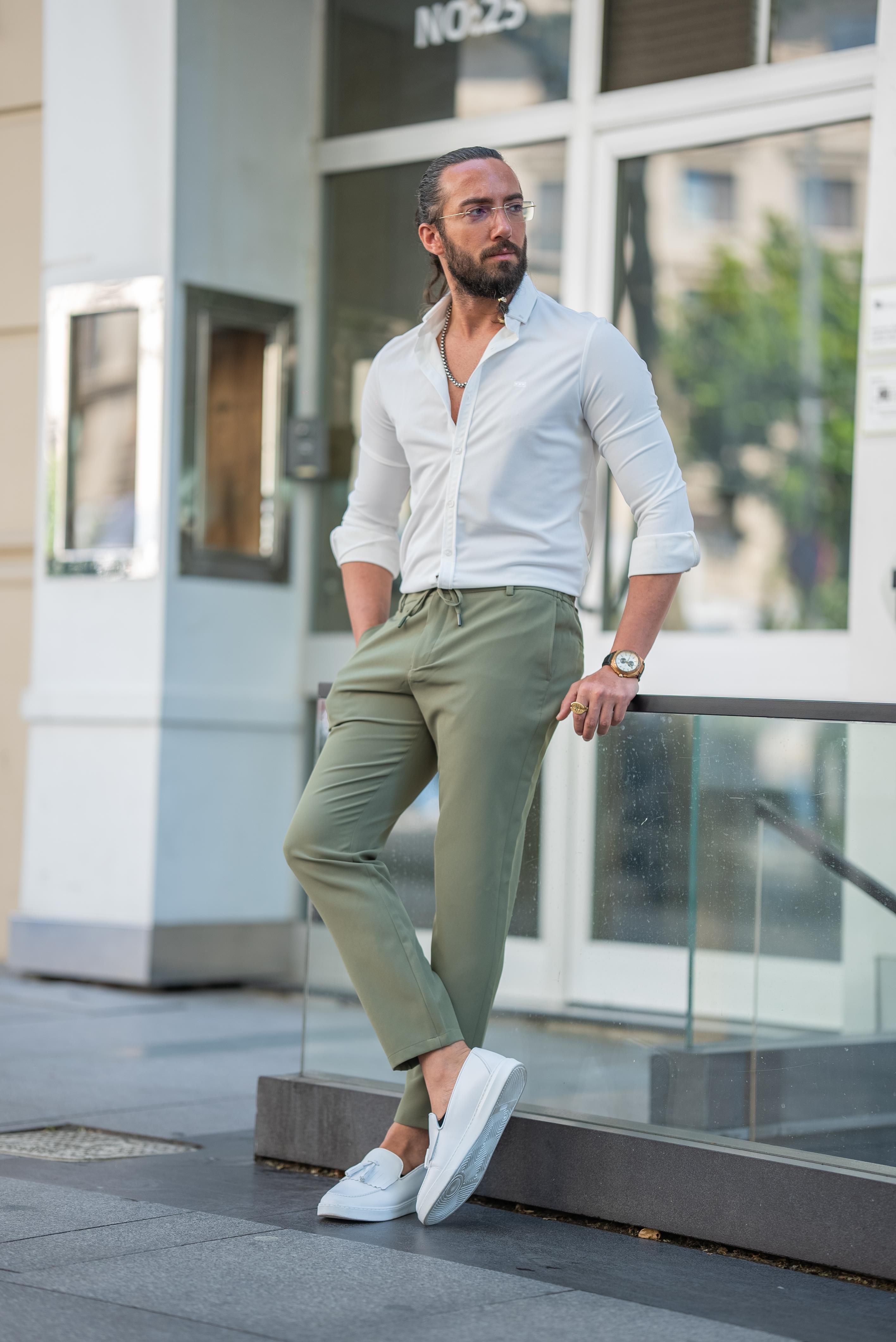 Düz Süper Slim Fit İpli Erkek Pantolon Haki ürünü ALT GİYİM kategorisinde sizleri bekliyor.