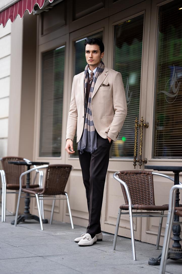 Men's Slim Fit Mono Collar Jacket ürünü OUTERWEAR kategorisinde sizleri bekliyor.