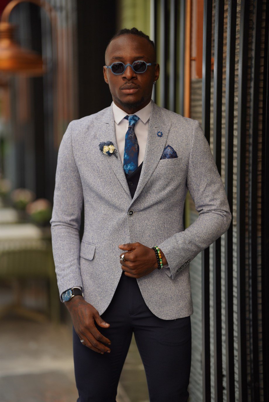 Self Patterned Mono Collar Jacket ürünü SUIT kategorisinde sizleri bekliyor.