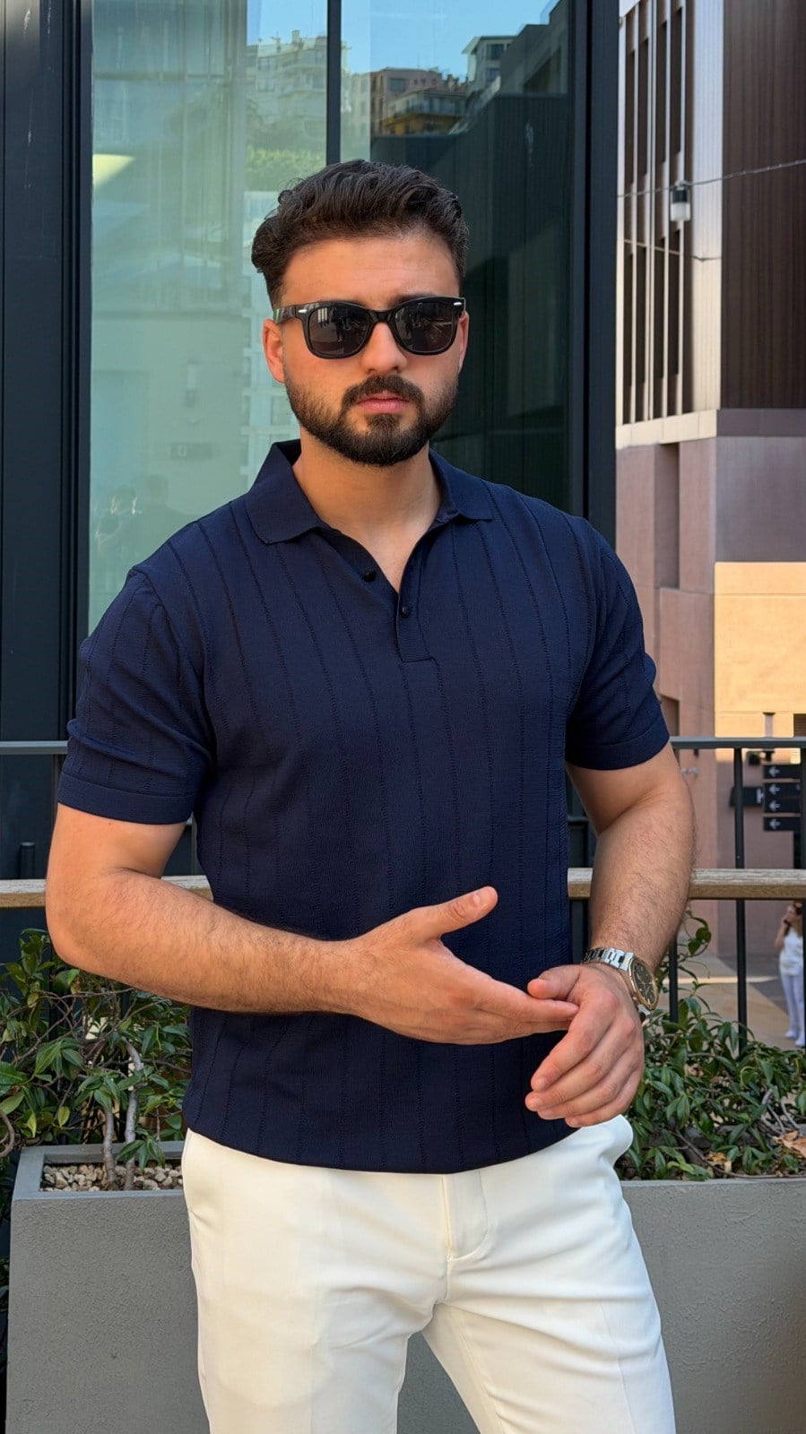 KENDİNDEN DESENLİ POLO YAKA TRİKO ürünü ÜST GİYİM kategorisinde sizleri bekliyor.