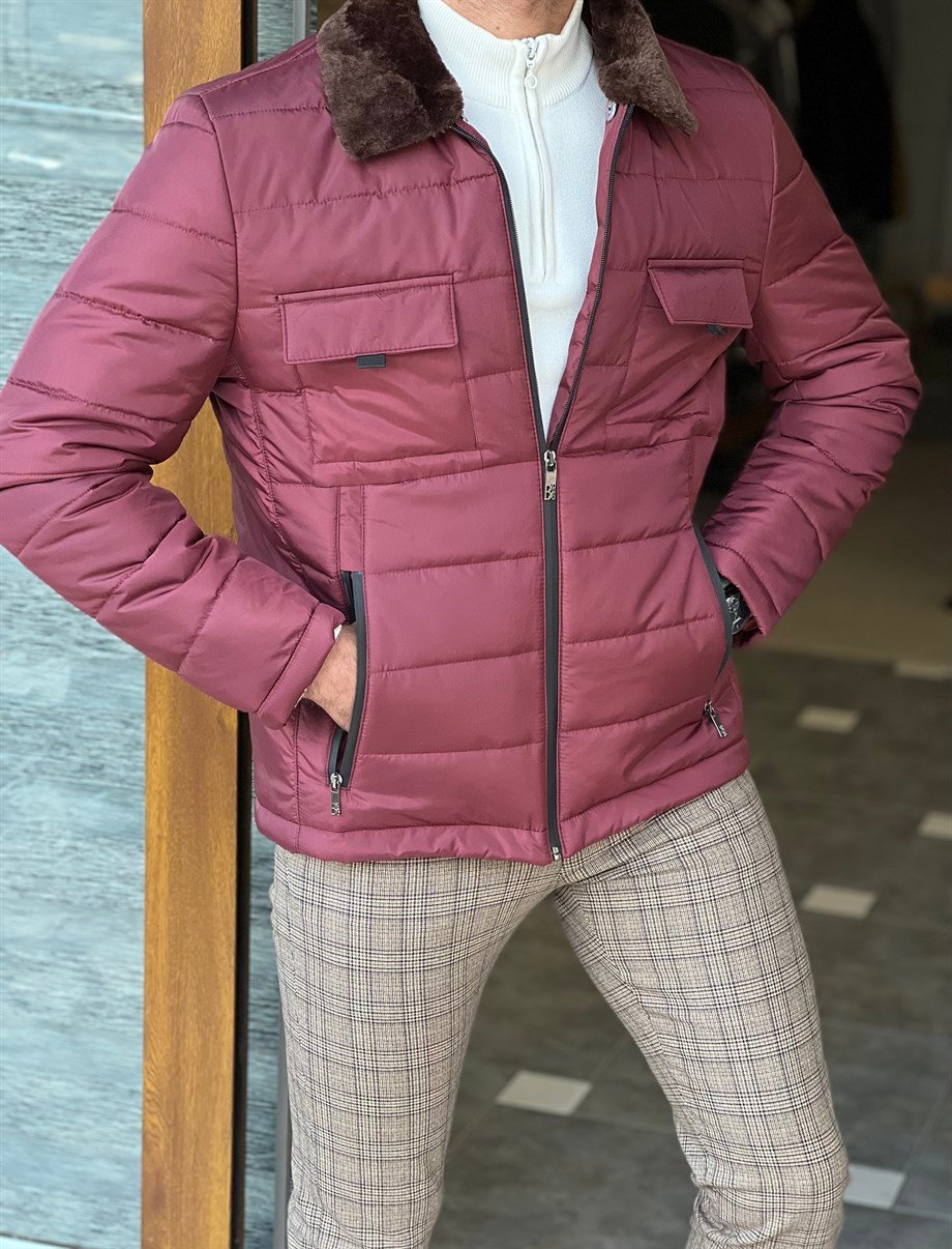 Fur Collar Detailed Front Pocket Filled Coat ürünü OUTERWEAR kategorisinde sizleri bekliyor.