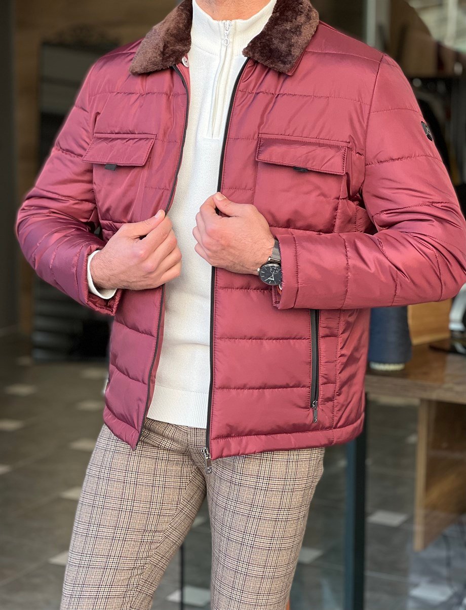 Fur Collar Detailed Front Pocket Filled Coat ürünü OUTERWEAR kategorisinde sizleri bekliyor.