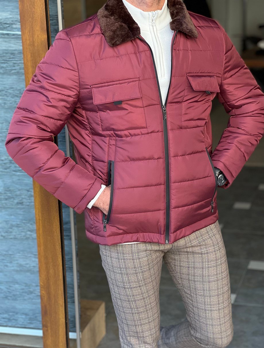 Fur Collar Detailed Front Pocket Filled Coat ürünü OUTERWEAR kategorisinde sizleri bekliyor.
