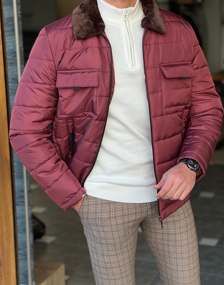 Fur Collar Detailed Front Pocket Filled Coat ürünü OUTERWEAR kategorisinde sizleri bekliyor.