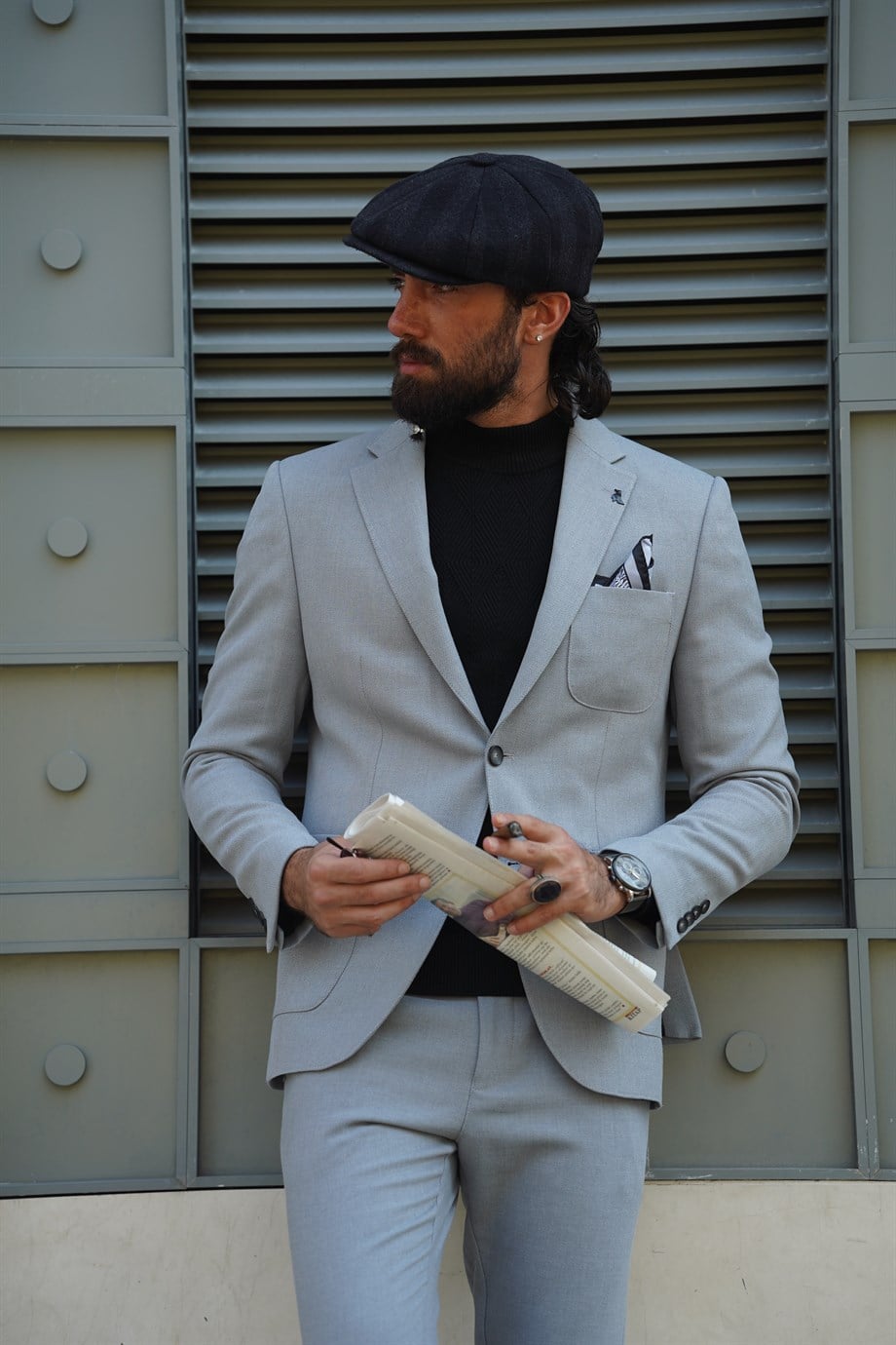 Mono Collar Bag Pocket Slim Fit Jacket ürünü OUTERWEAR kategorisinde sizleri bekliyor.