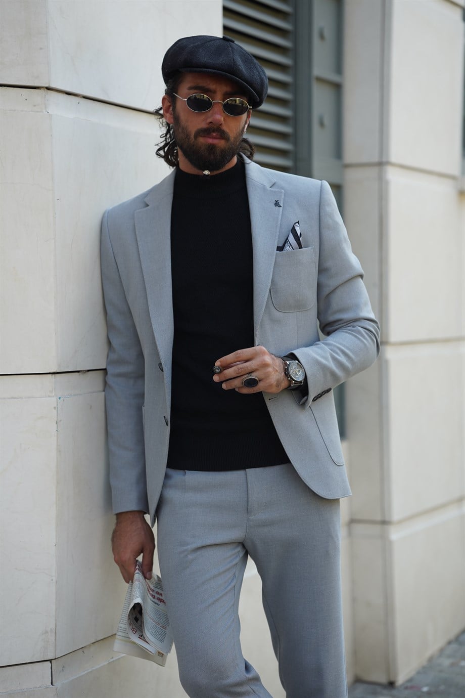 Mono Collar Bag Pocket Slim Fit Jacket ürünü OUTERWEAR kategorisinde sizleri bekliyor.