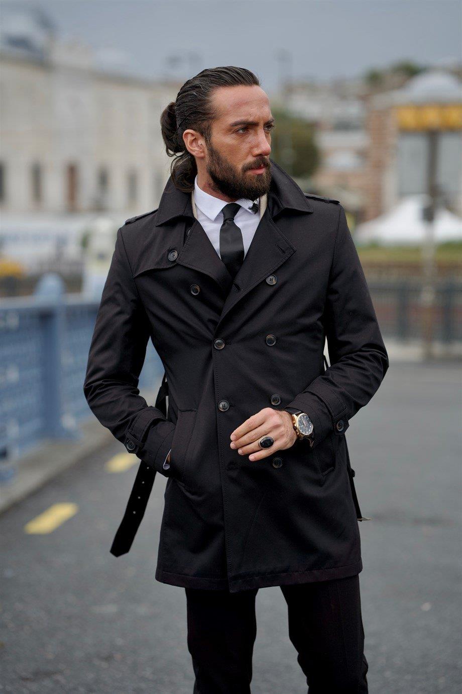 Özel Tasarım Slim Fit Geniş Yaka Trençkot ürünü DIŞ GİYİM kategorisinde sizleri bekliyor.