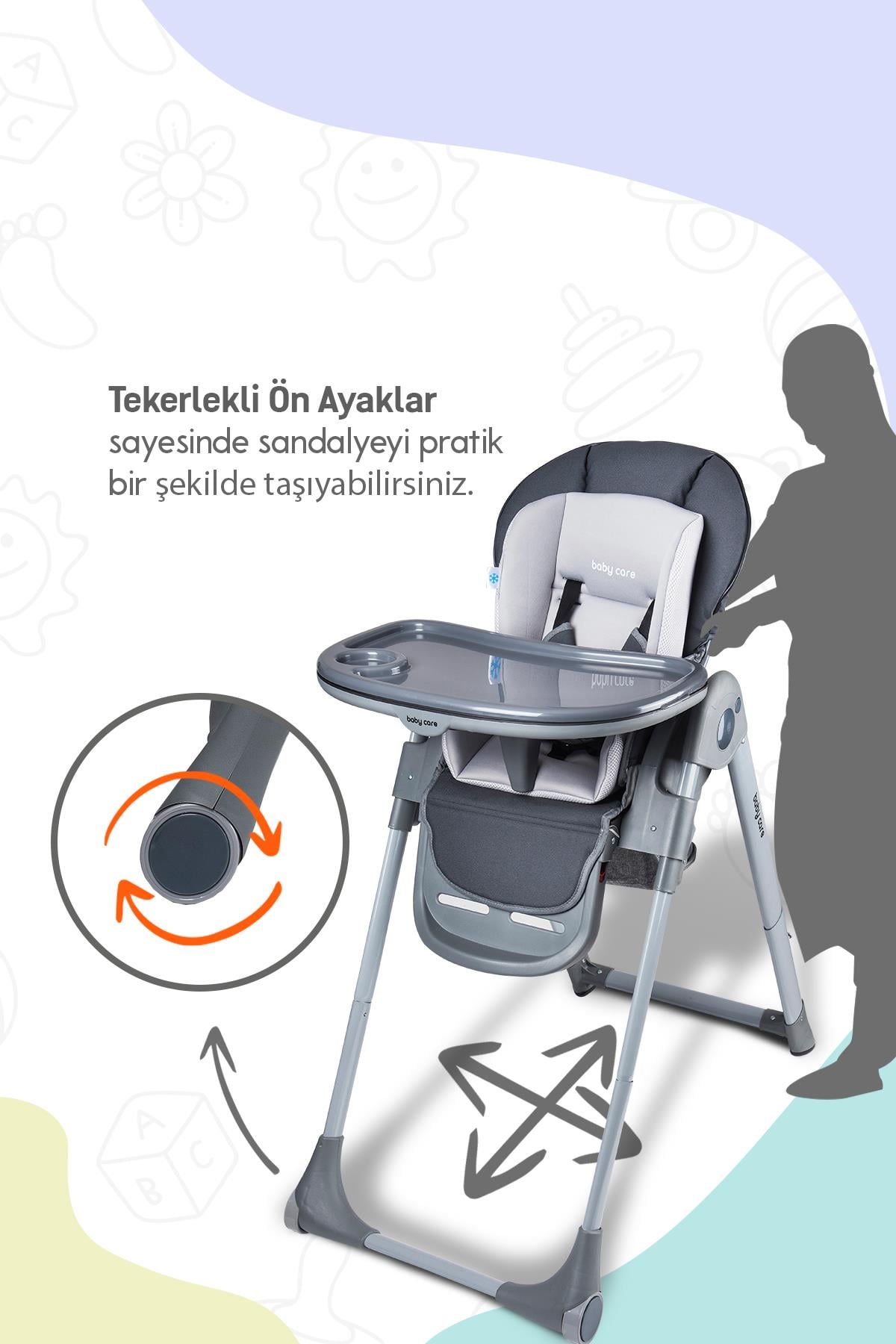 Baby care Flex  Mama Sandalyesi (2024) Yeşil