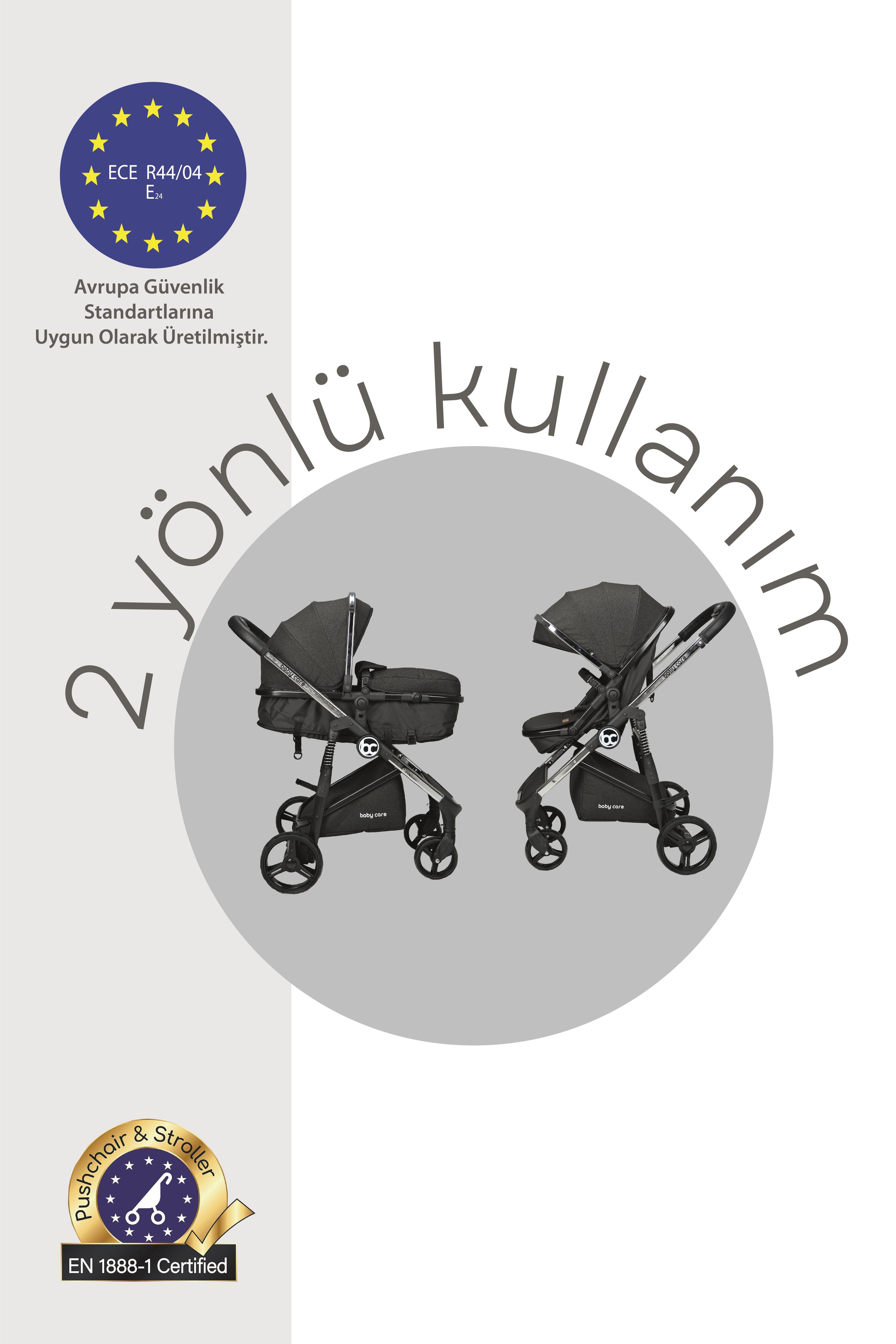 Baby Care Optima Travel Sistem Bebek Arabası-Siyah