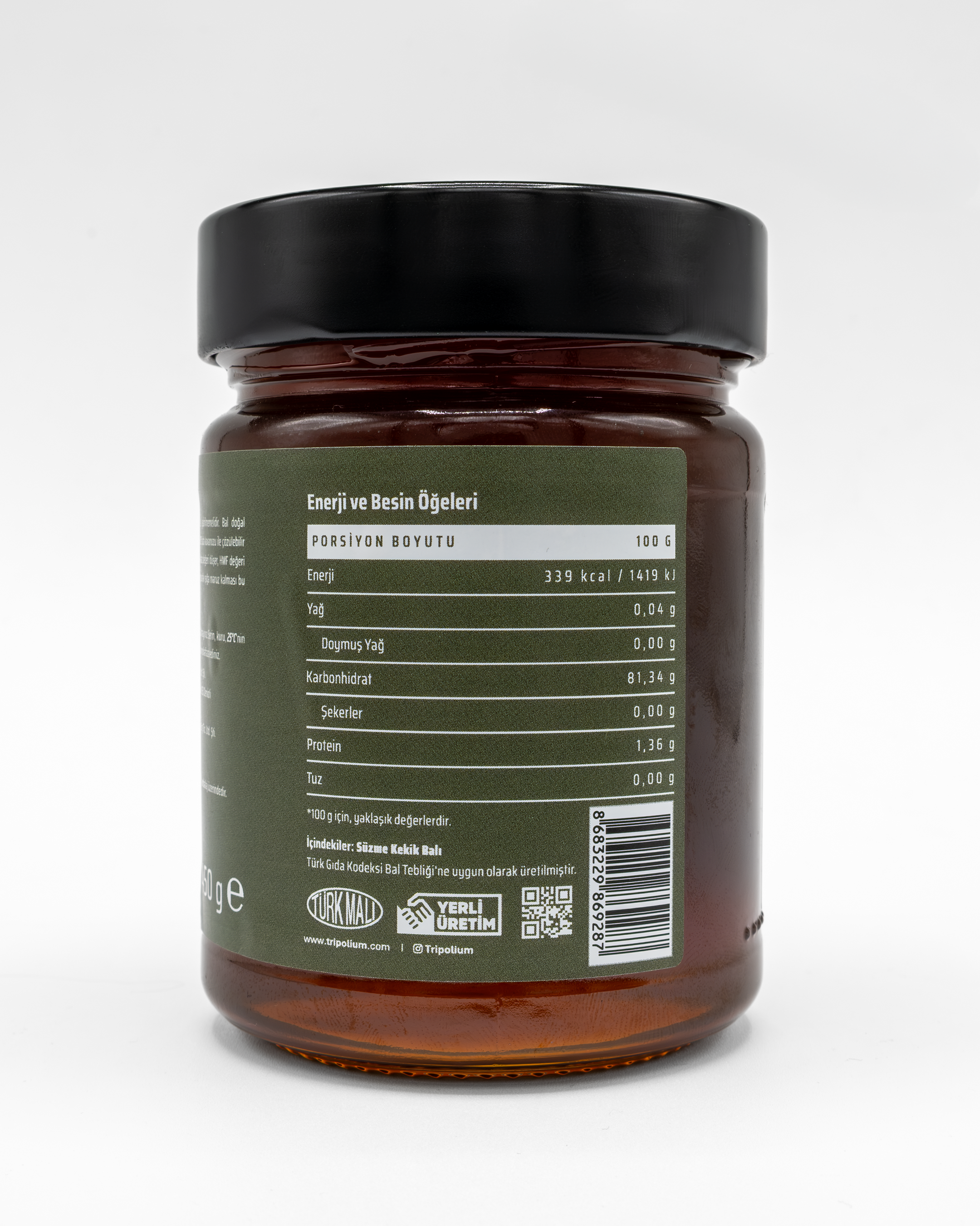 Tripolium Süzme Kekik Balı – 450 g zeytinyağı, çicek balı, bal
