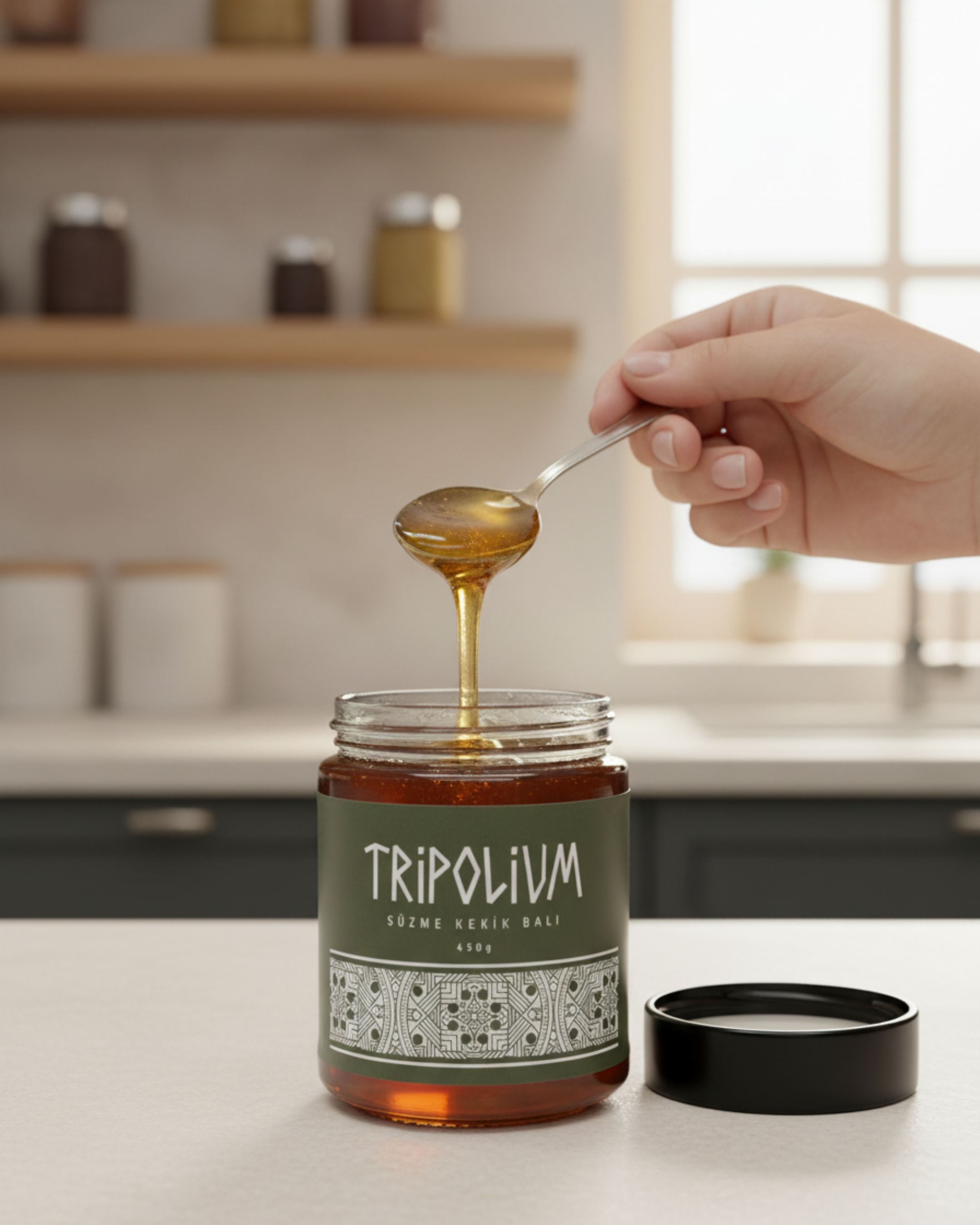 Tripolium Süzme Kekik Balı – 450 g zeytinyağı, çicek balı, bal