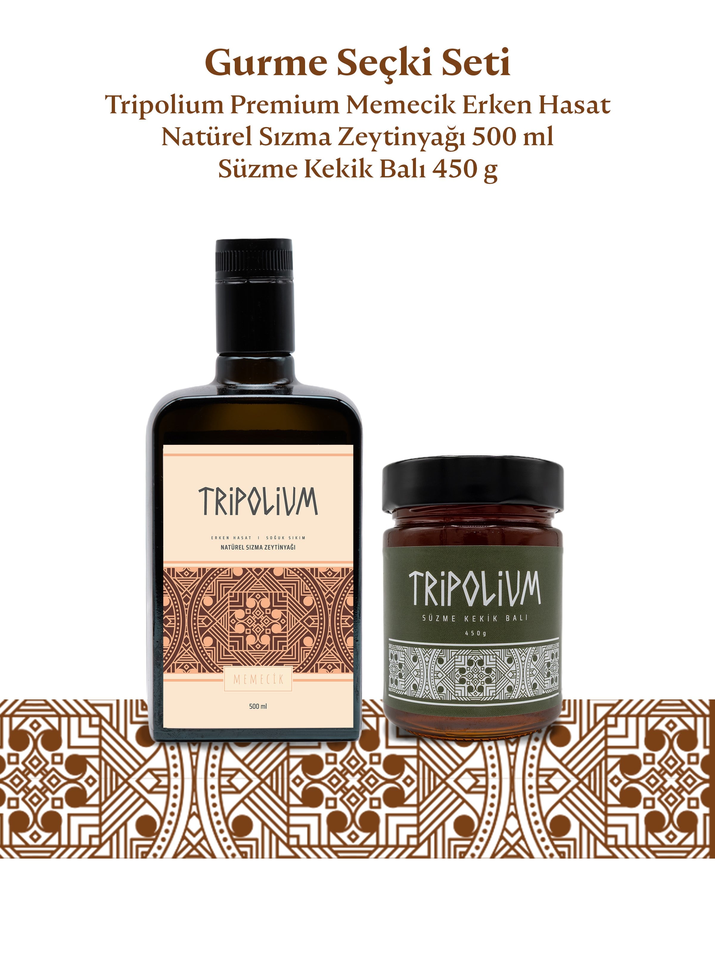 Gurme Seçki Seti zeytinyağı, çicek balı, bal