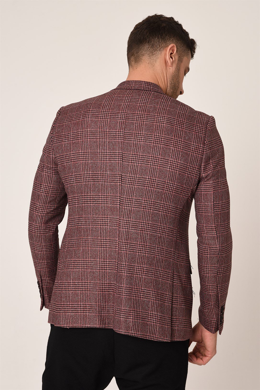 Gülkurusu Renk Ekose Blazer Tek Ceket Yarım Astar Mono Yaka Slim Fit | AgustiniCEKETAGUSTİNİCk1063AGUSTİNİGülkurusu Renk Ekose Blazer Tek Ceket Yarım Astar Mono Yaka Slim Fit | Agustini
