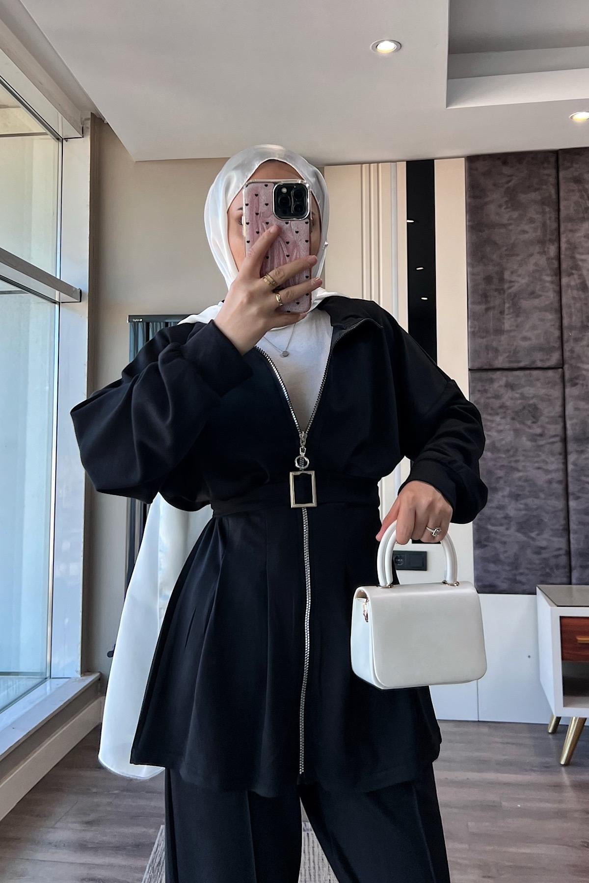 Pantolonlu Takım SiyahDubaiShowroomTAKIM01360