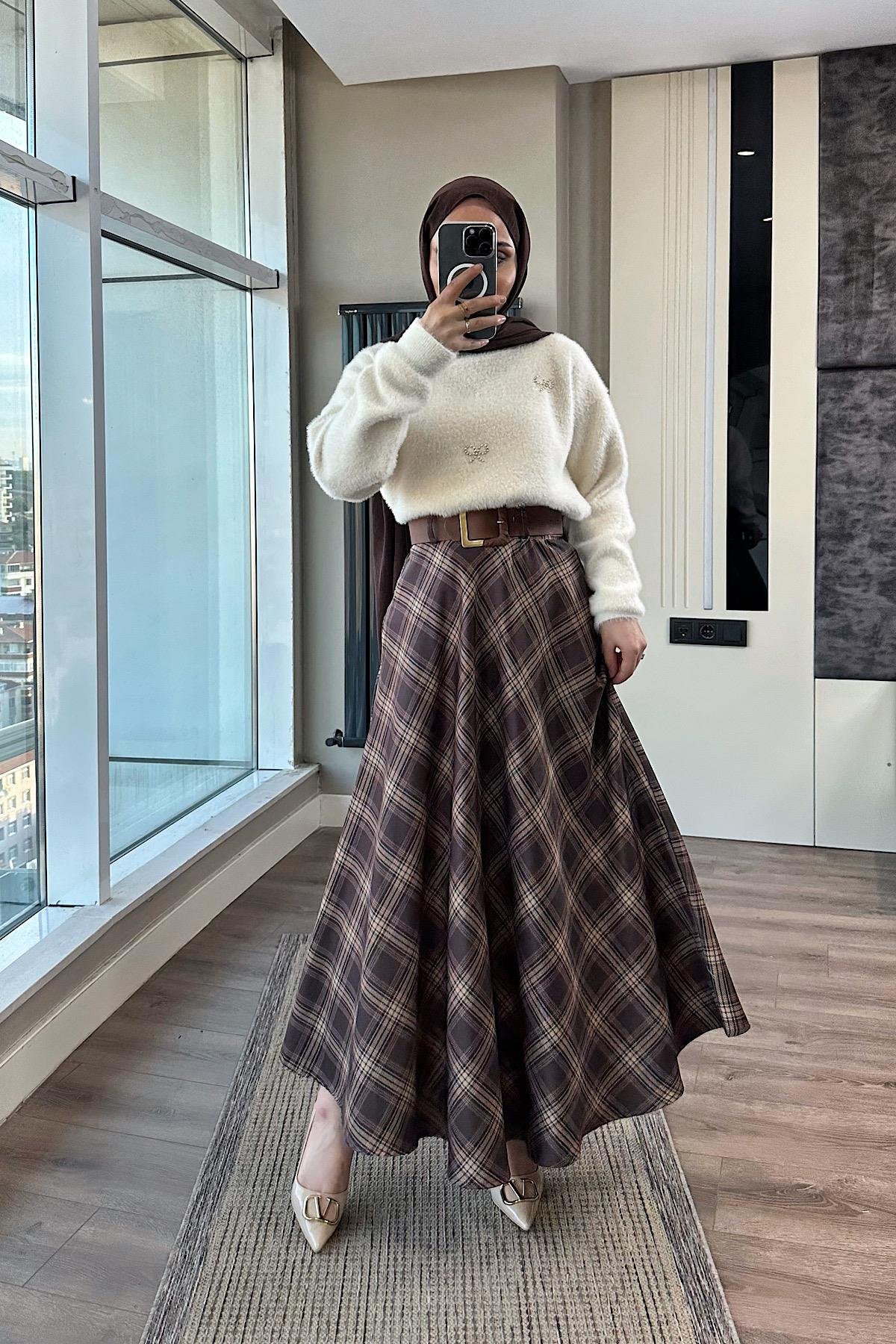 Kemerli Etek DubaiShowroomALT GİYİM54678