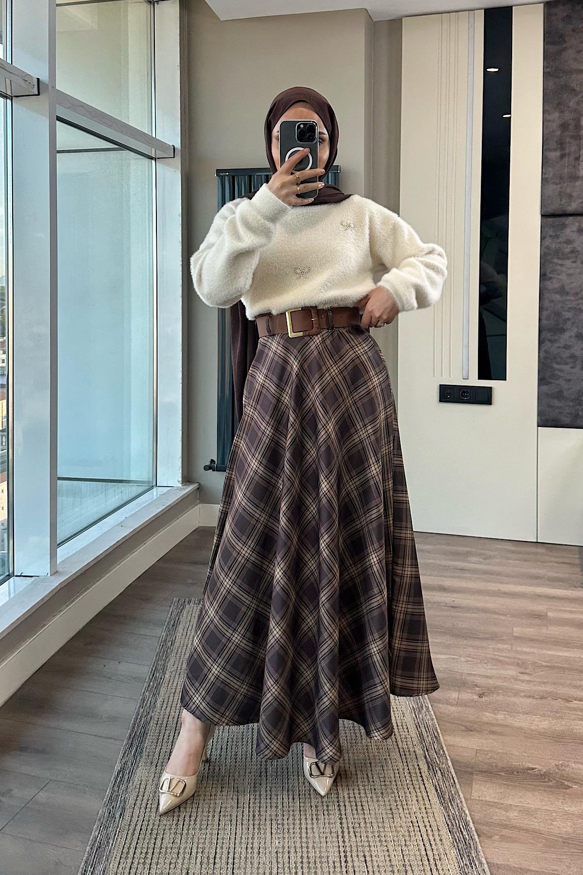 Kemerli Etek DubaiShowroomALT GİYİM54678
