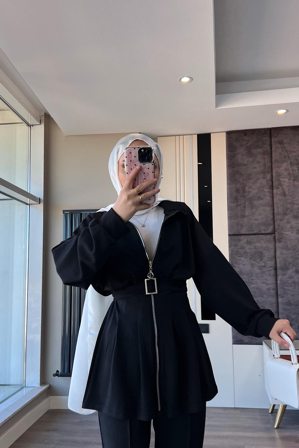 Pantolonlu Takım SiyahDubaiShowroomTAKIM01360