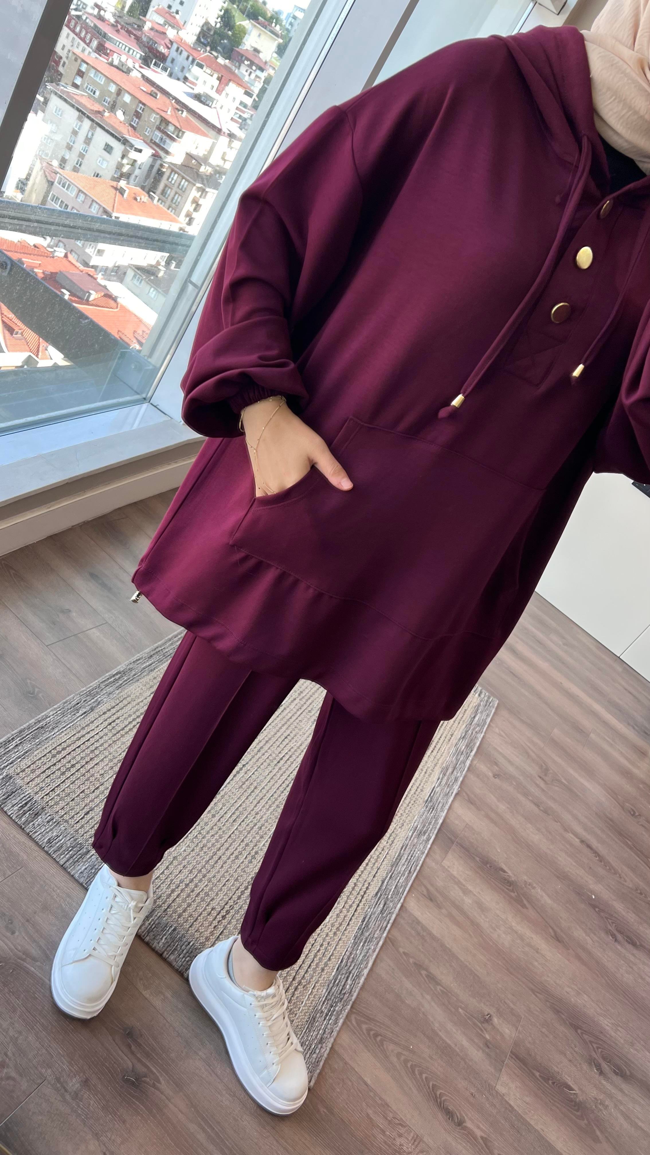 Kapüşonlu Oysho TakımDubaiShowroomTAKIM19143