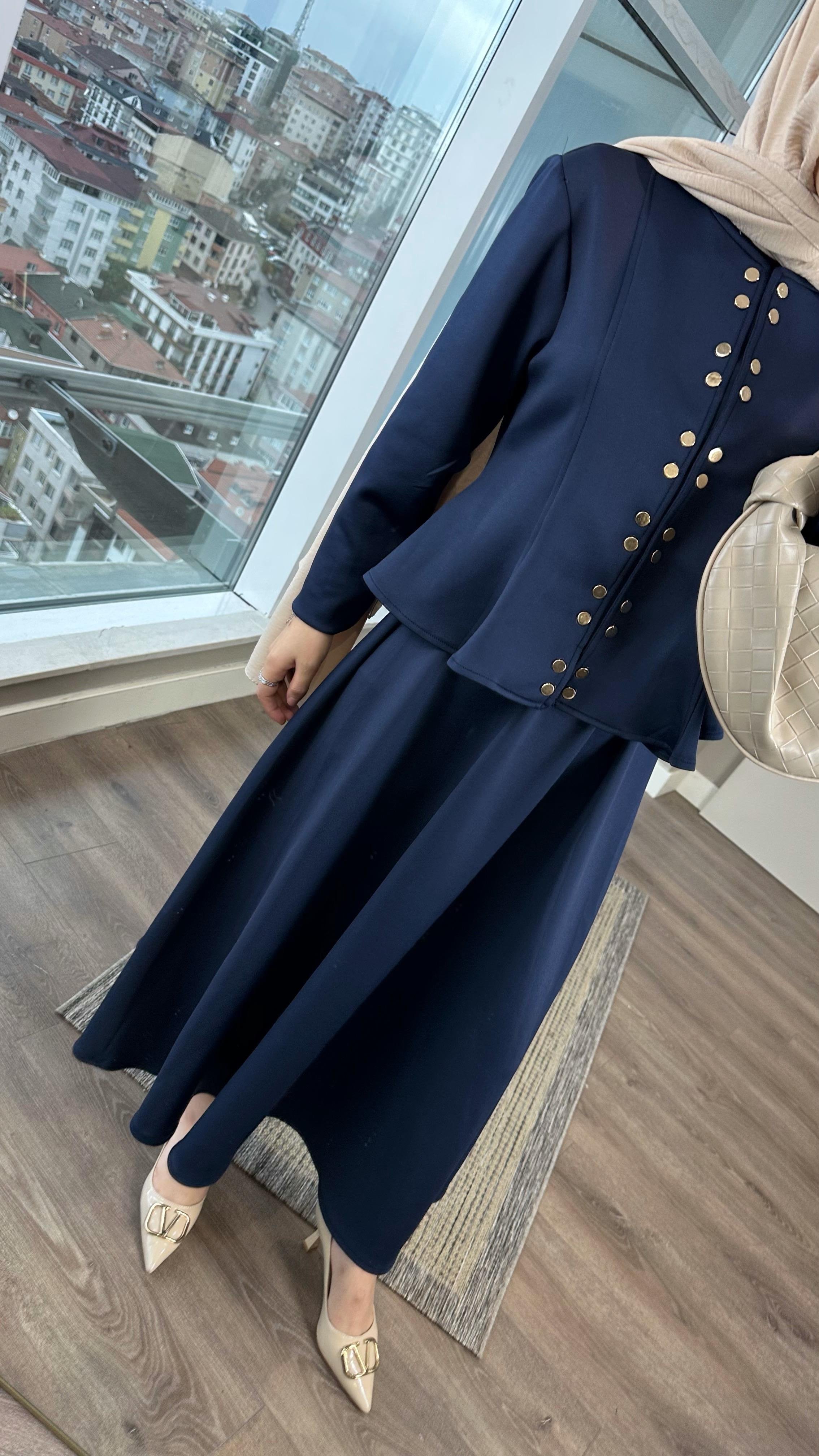 Skuba Etekli Takım Lacivert DubaiShowroomTAKIM01034