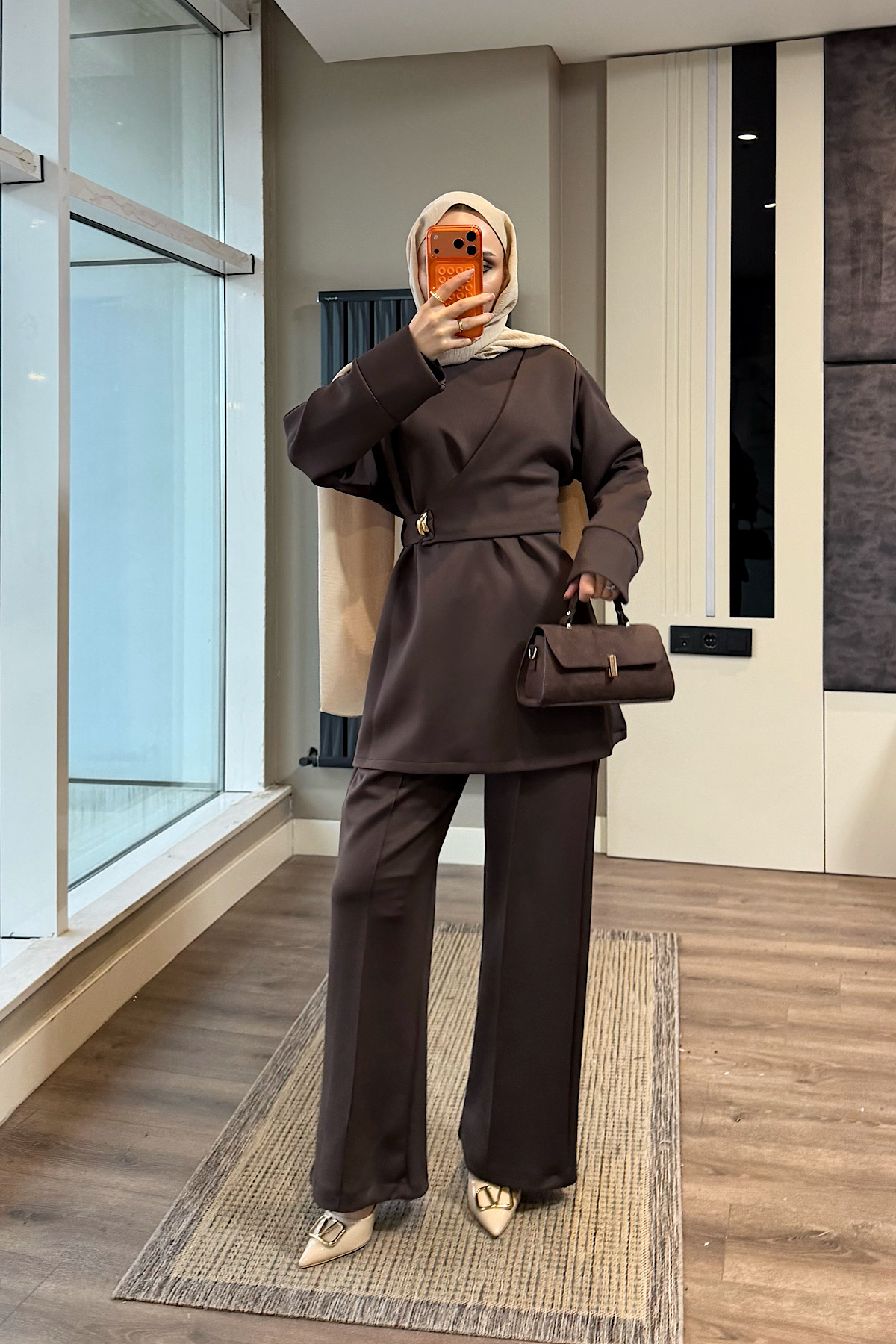Skuba Takım KahverengiDubaiShowroomTAKIM05252