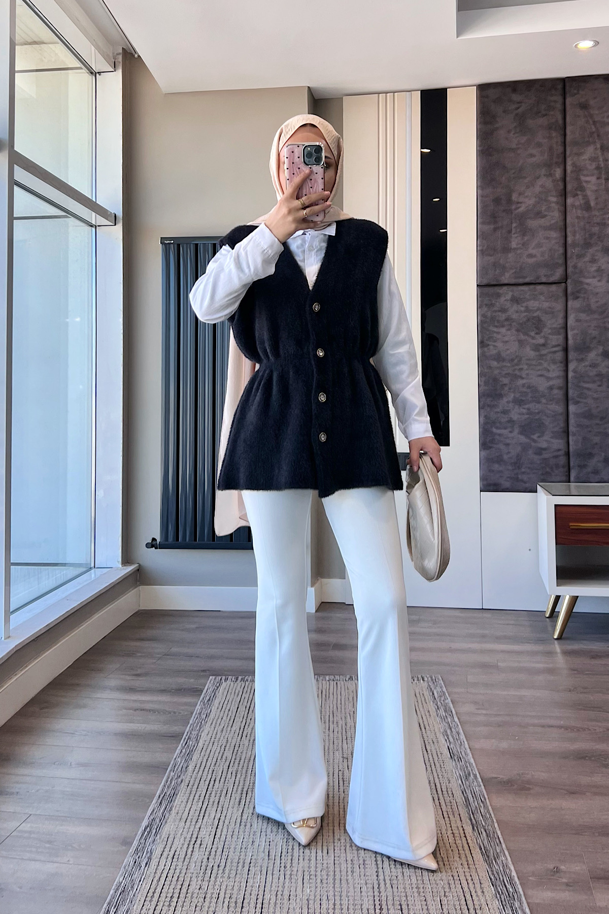 Yumoş Yelek SiyahDubaiShowroomDIŞ GİYİM00969