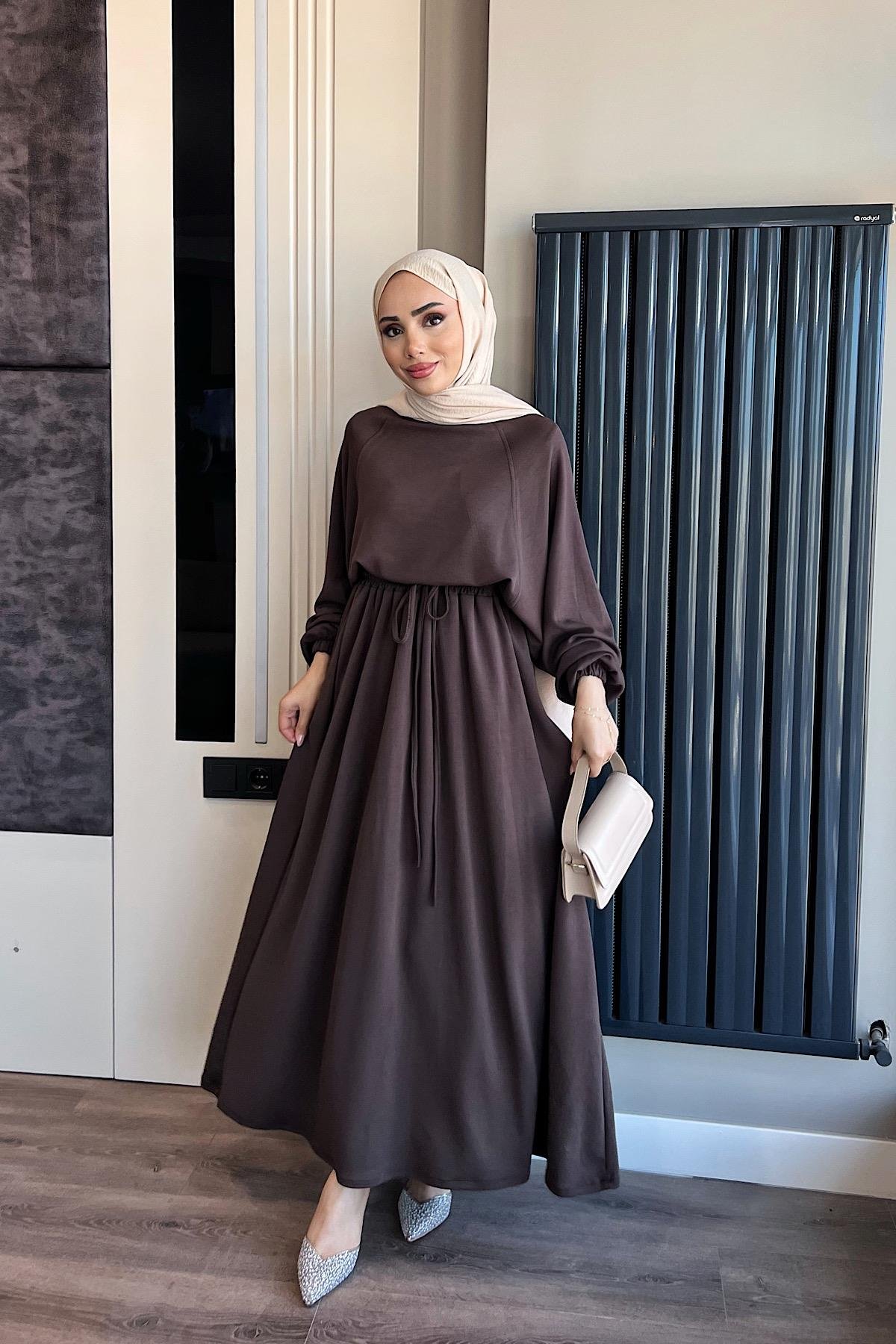 Oysho Etekli Takım KahverengiDubaiShowroomTAKIM01002