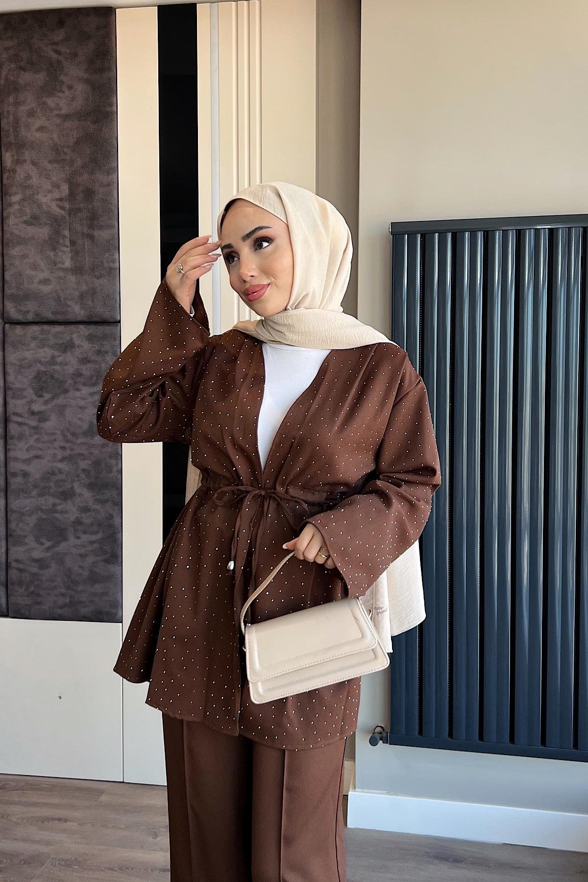 Üzeri Taşlı İkili Takım DubaiShowroomTAKIM04727