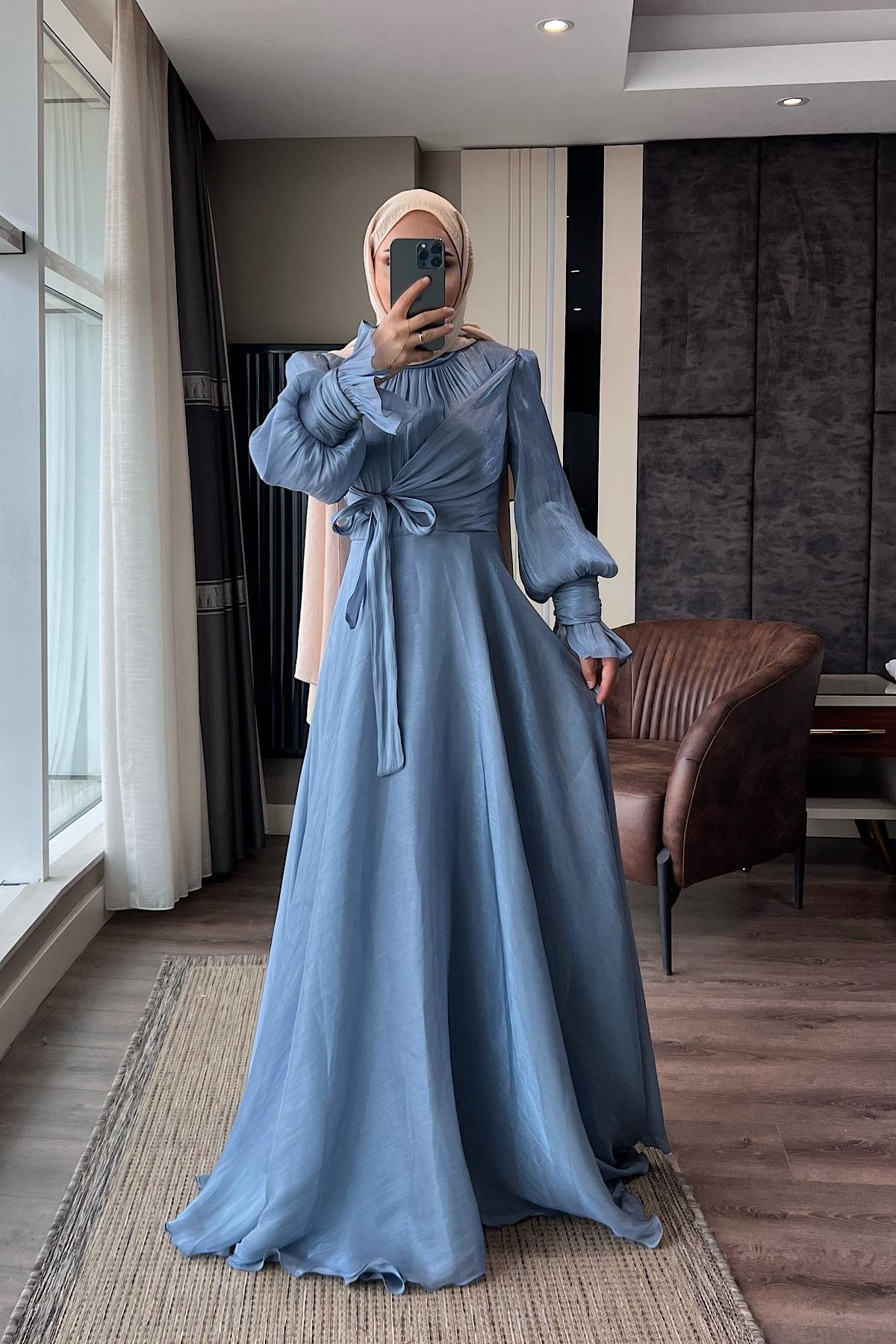 Önü Bağlamalı elbiseDubaiShowroomELBİSELER00994