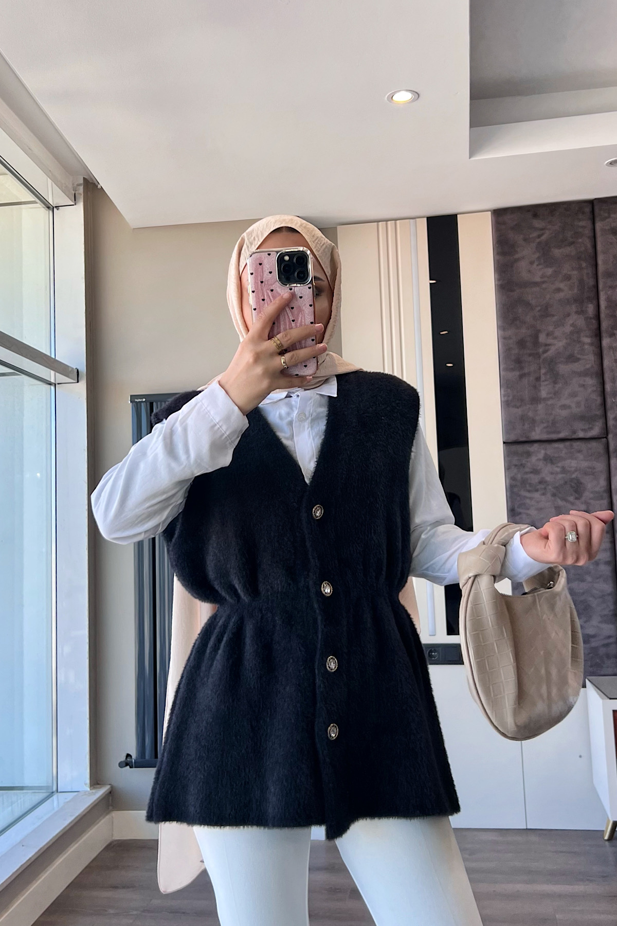 Yumoş Yelek SiyahDubaiShowroomDIŞ GİYİM00969