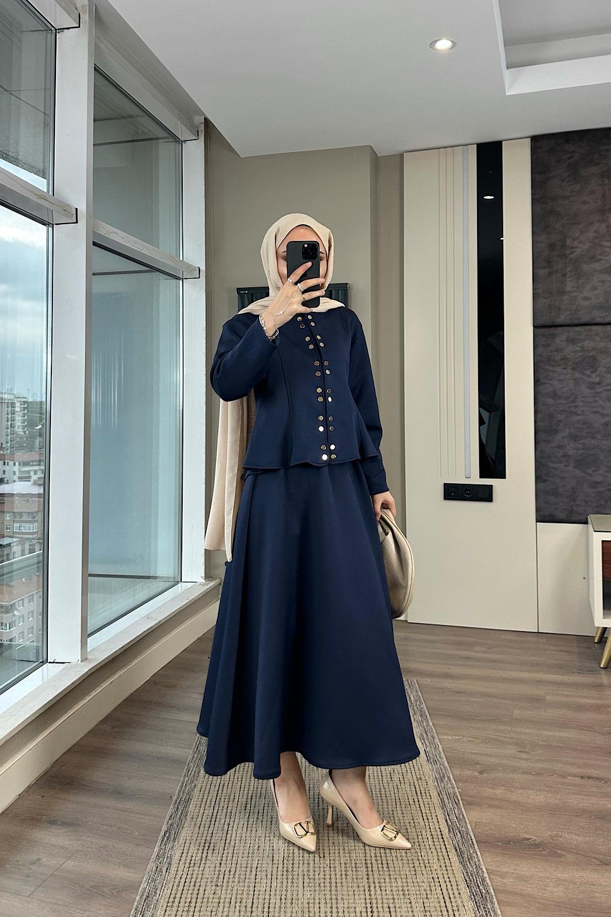 Skuba Etekli Takım Lacivert DubaiShowroomTAKIM01034
