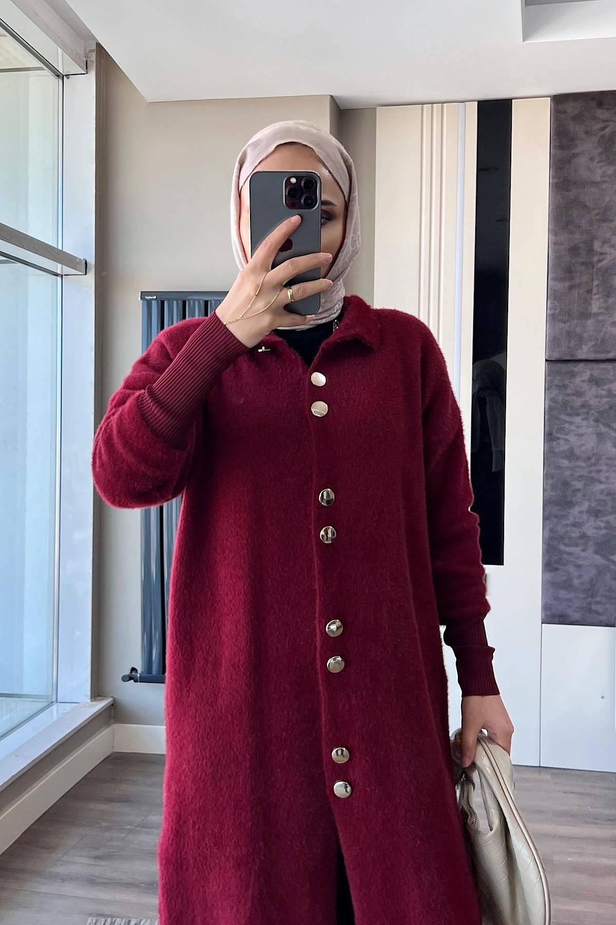 Yumoş Hırka BordoDubaiShowroomDIŞ GİYİM514520