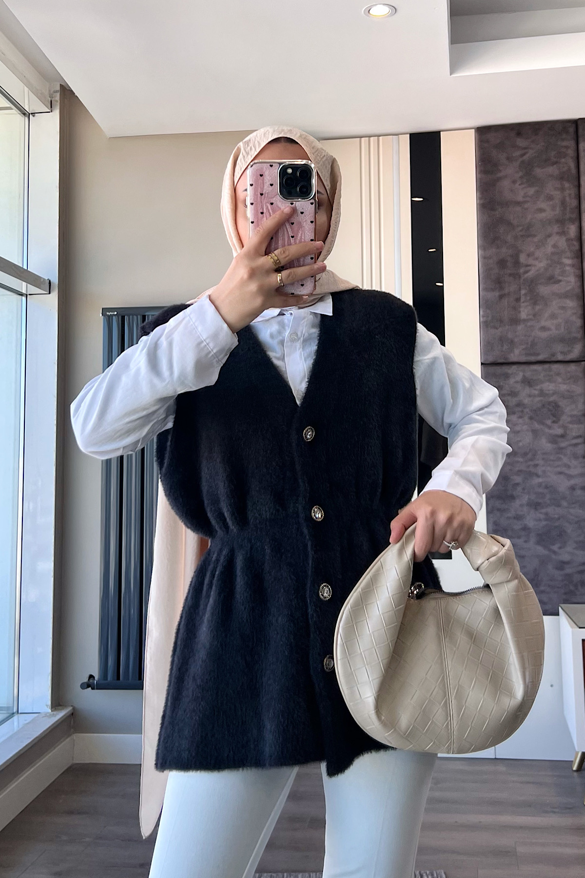 Yumoş Yelek SiyahDubaiShowroomDIŞ GİYİM00969