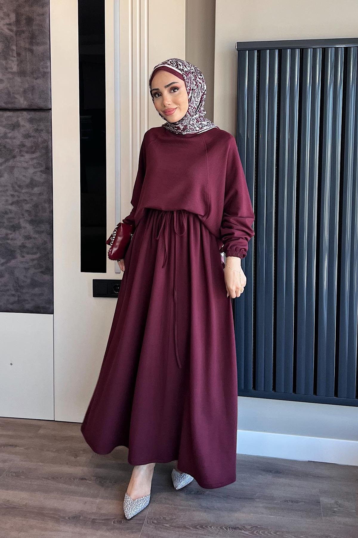 Oysho Etekli Takım  BordoDubaiShowroomTAKIM01002