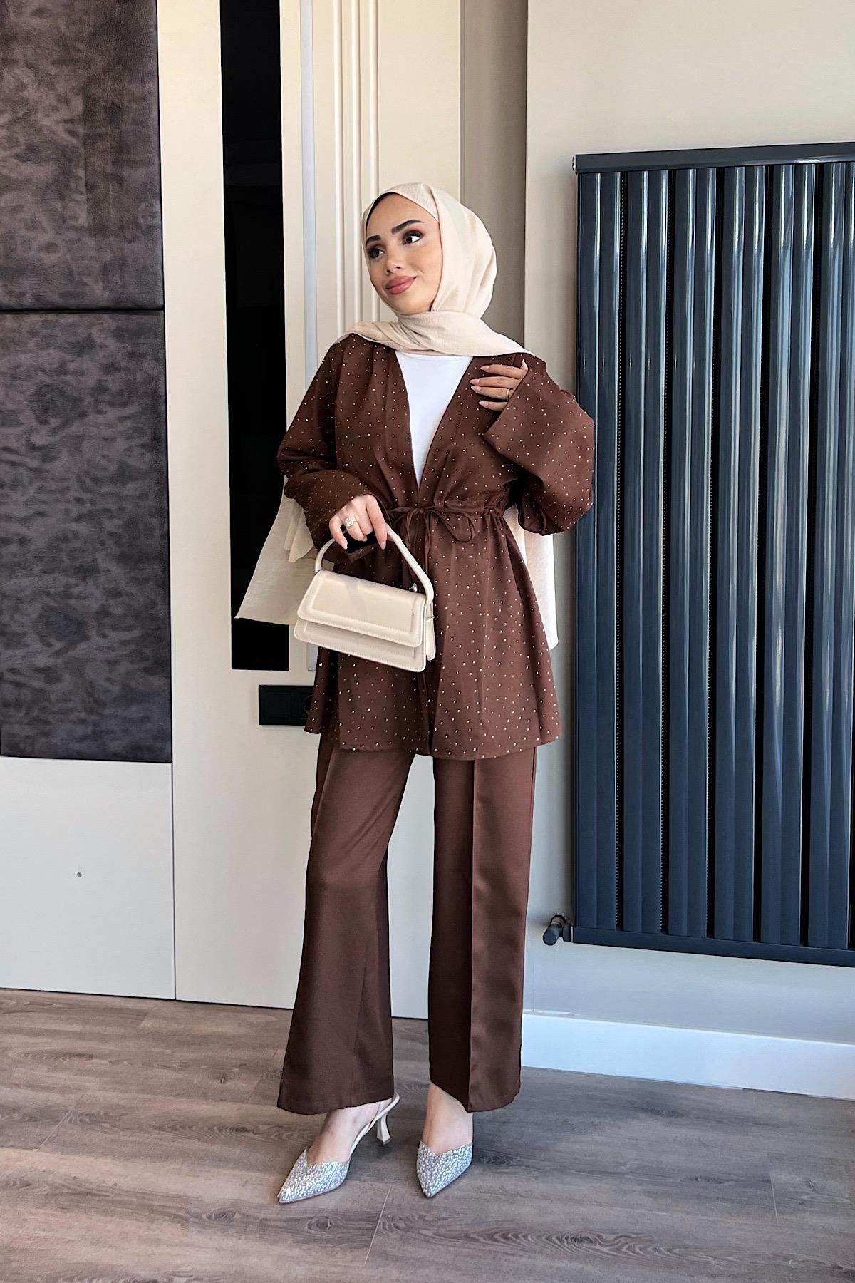 Üzeri Taşlı İkili Takım DubaiShowroomTAKIM04727