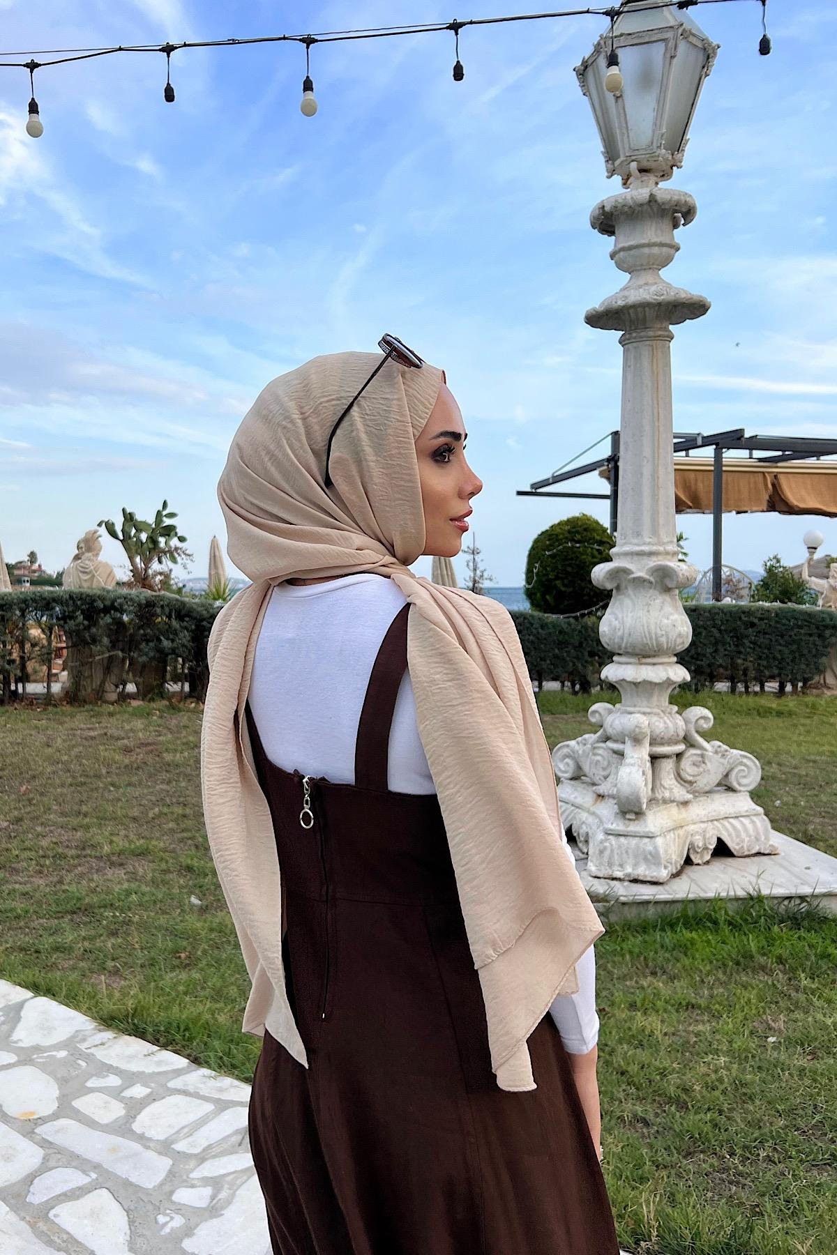 Sülfür Gabardin Jile KahverengiDubaiShowroomELBİSELER04289