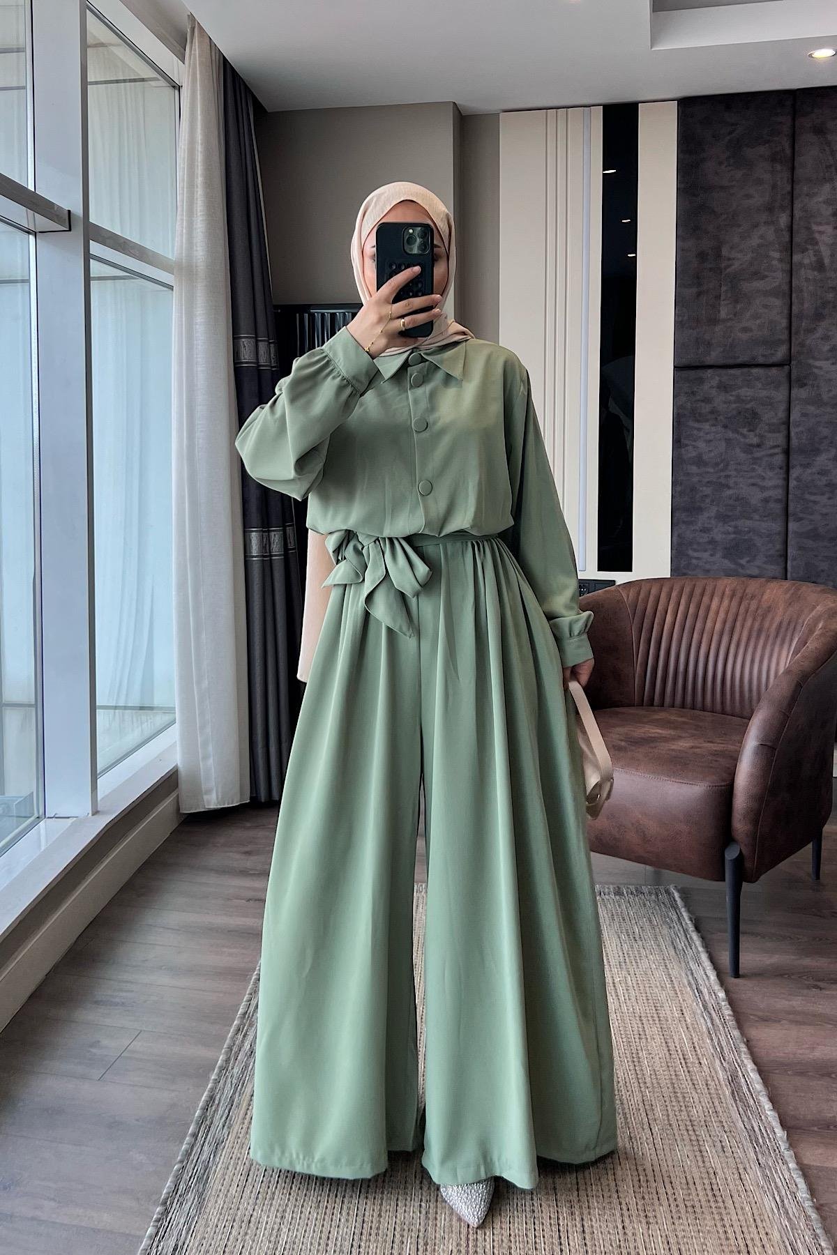 Beli Lastikli Tulum YeşilDubaiShowroomTULUM01961-YŞL