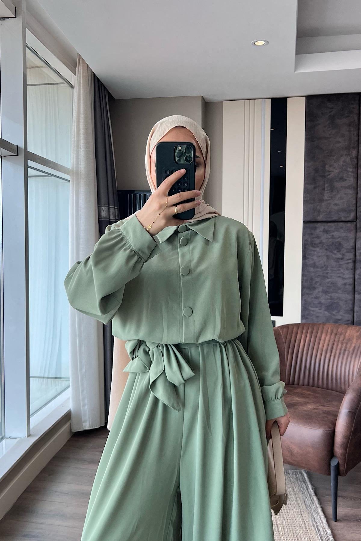 Beli Lastikli Tulum YeşilDubaiShowroomTULUM01961-YŞL