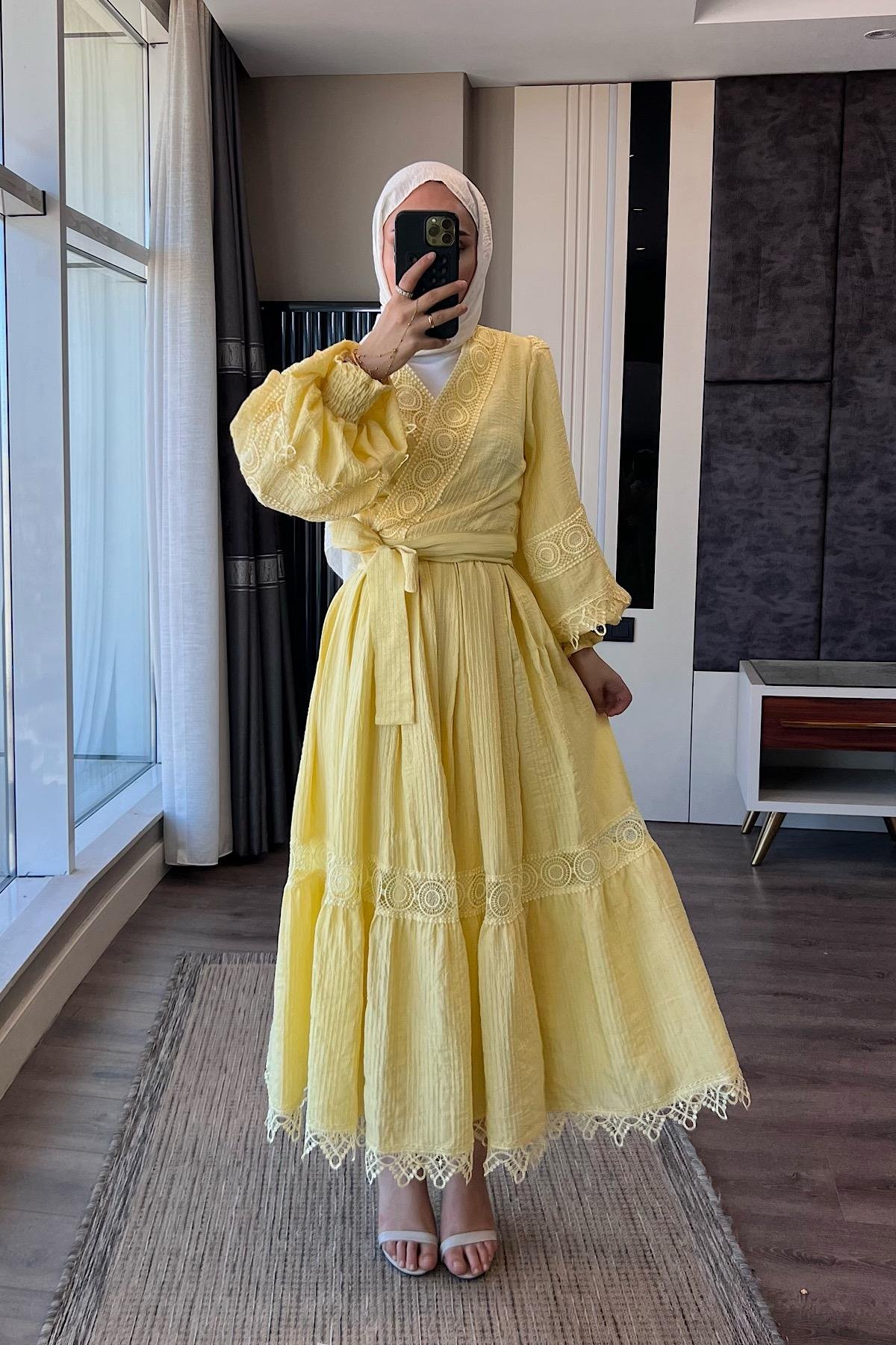 Fisto Detay İkili Takım SarıDubaiShowroomTAKIM01558