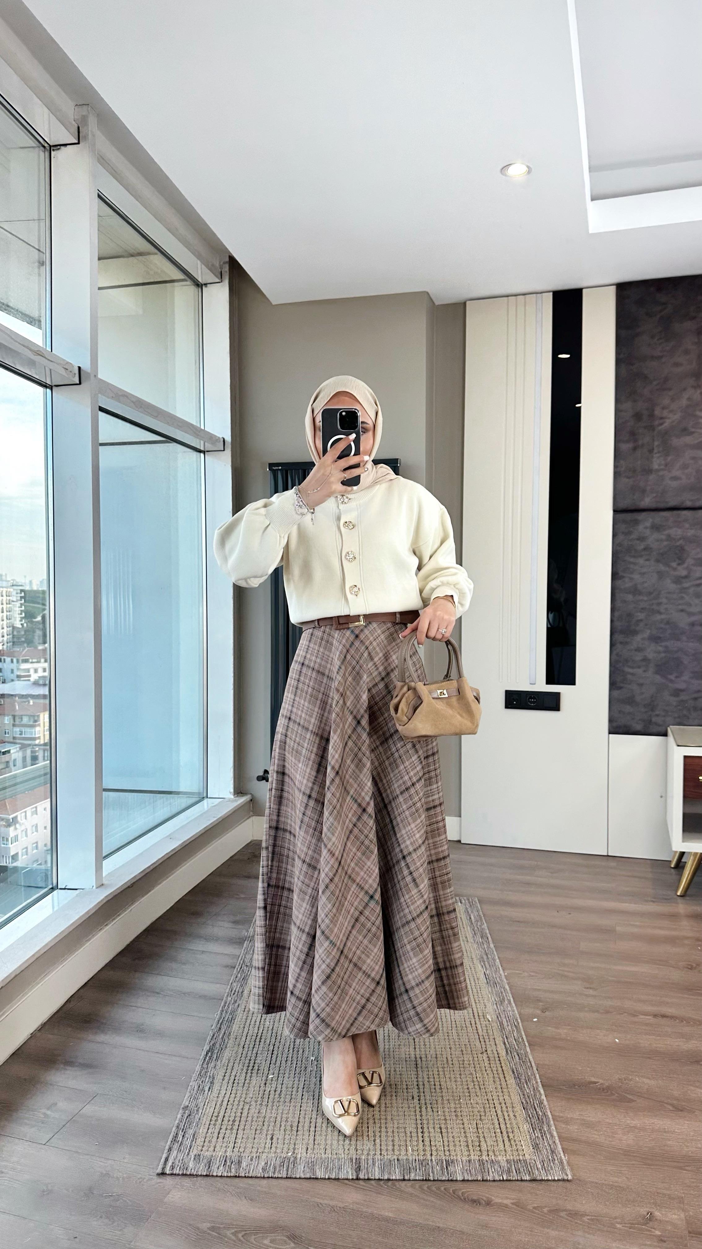 Kemerli Etek DubaiShowroomALT GİYİM54678